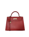 Hermès Kelly 32 Sellier In Rouge Casaque Epsom Leather (2007)