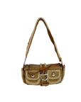 Dior Vintage Shearling Flight Shoulder Bag