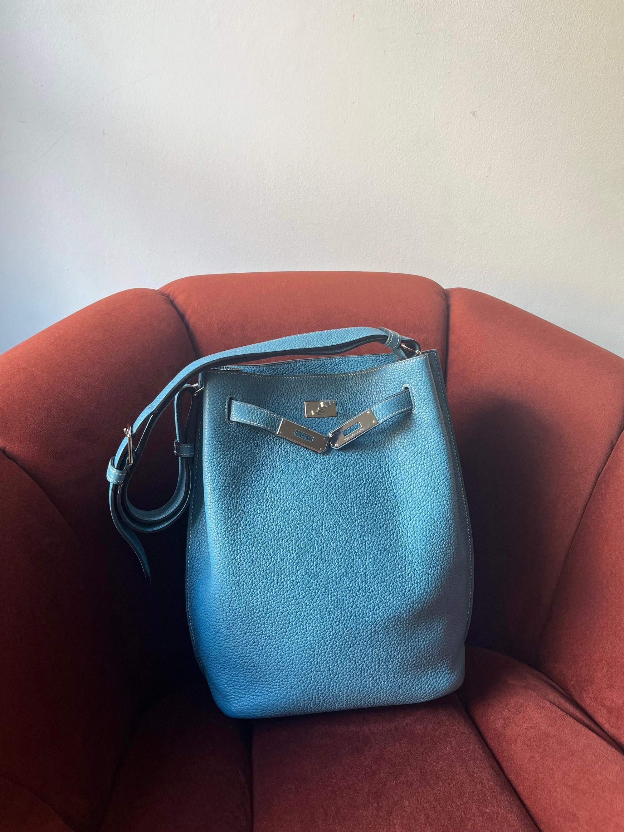 Hermès So Kelly 22 In Bleu Jean Togo (2011)