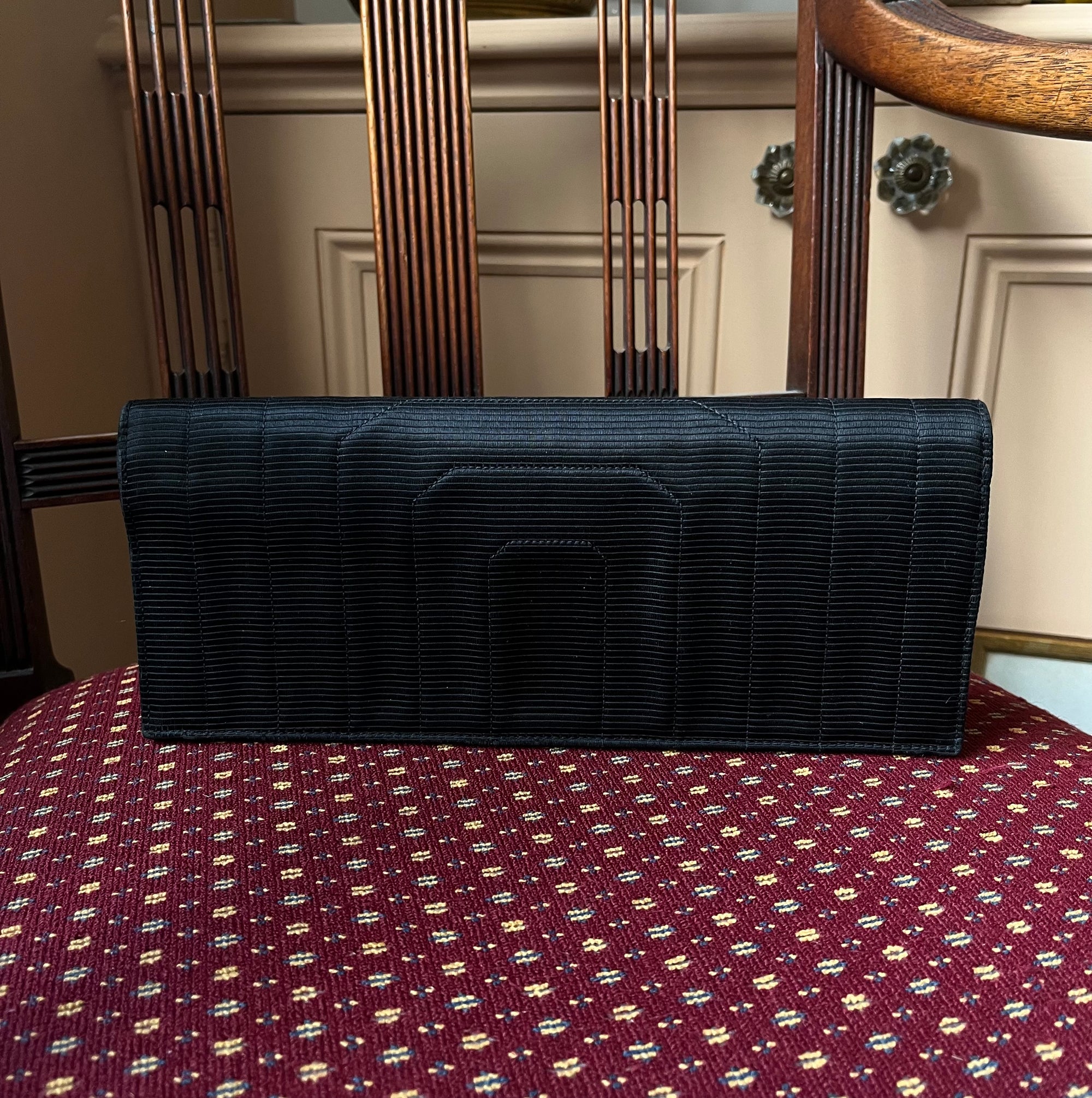 Chanel Vintage Satin Envelope Clutch (1991-1994)