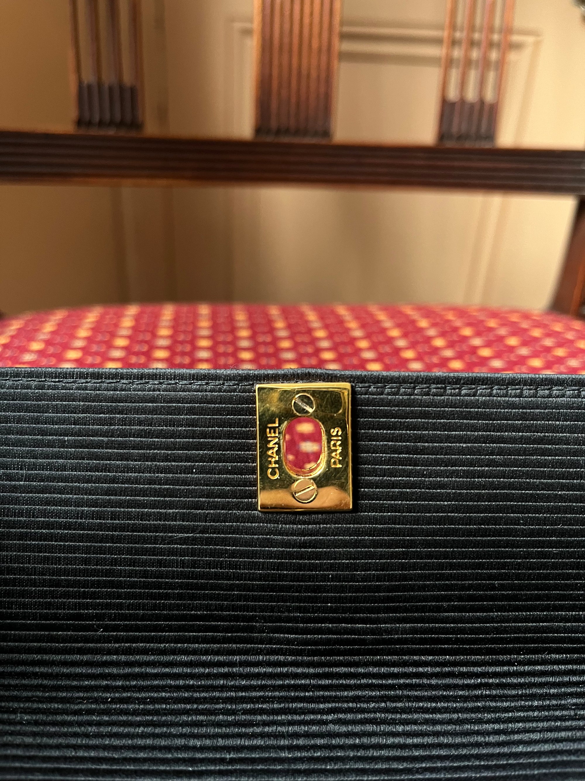 Chanel Vintage Satin Envelope Clutch (1991-1994)