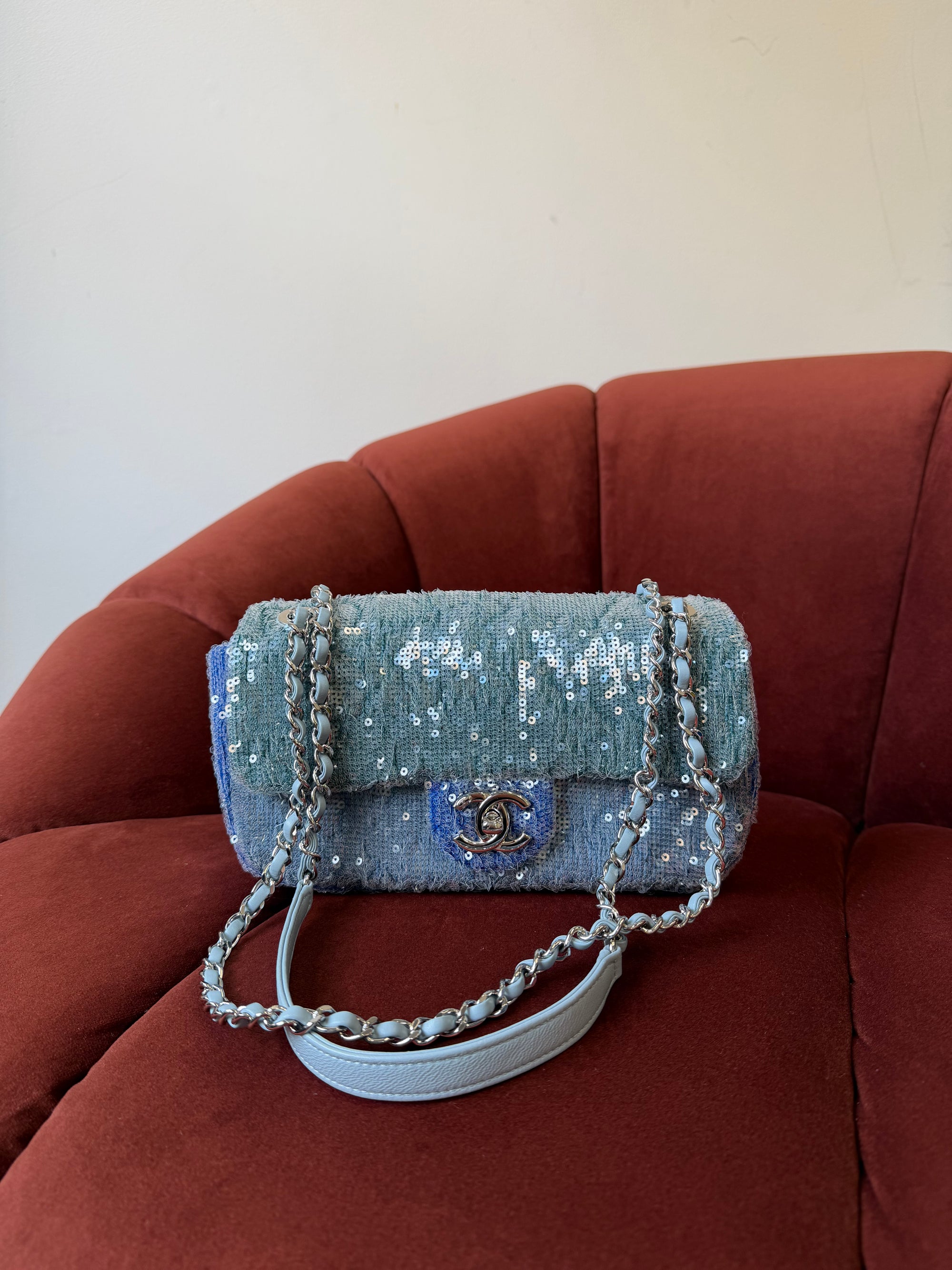 Chanel Small Waterfall Sequin Flap (2018)