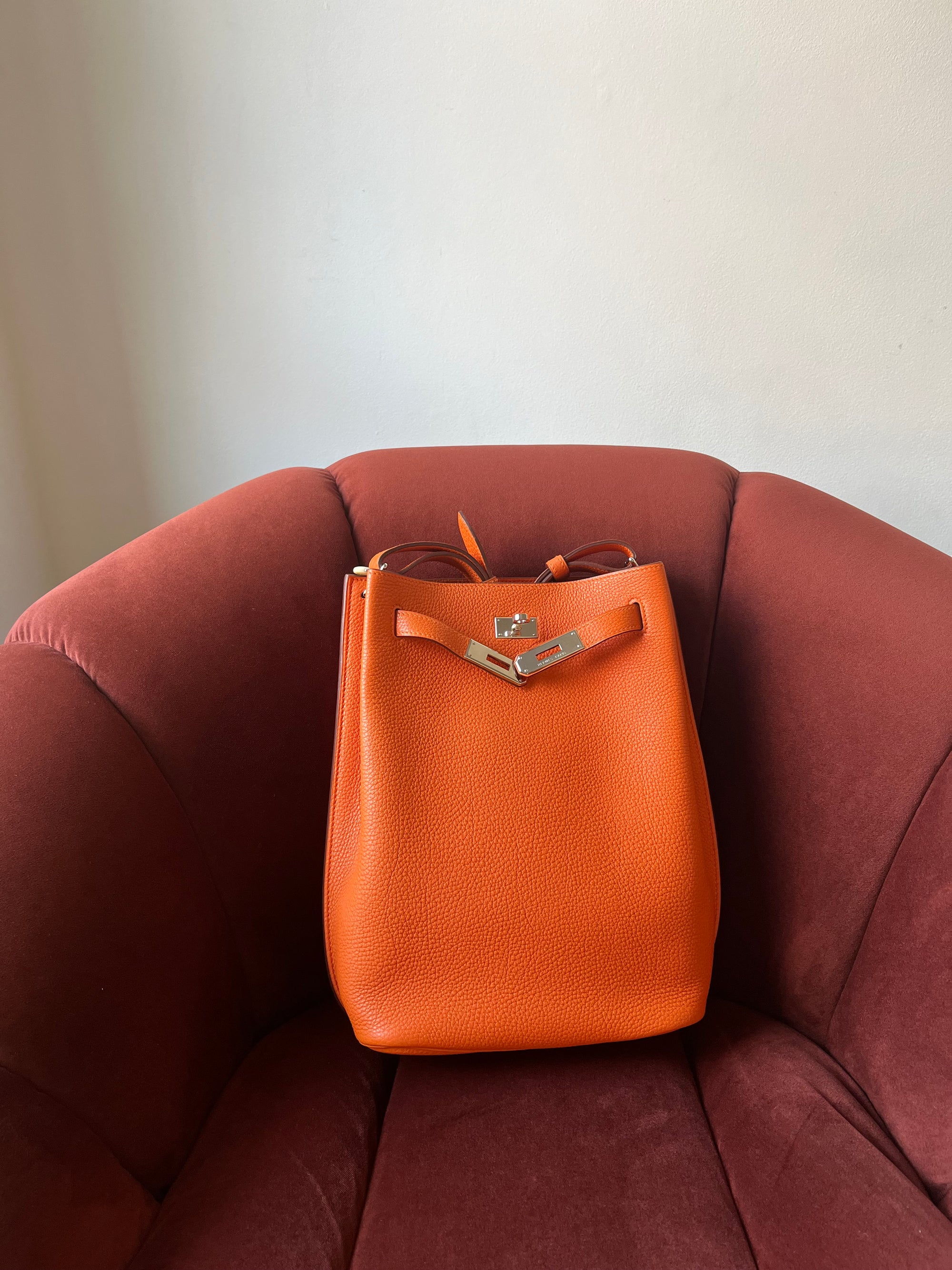 Hermès So Kelly 22 In Orange Togo (2008)