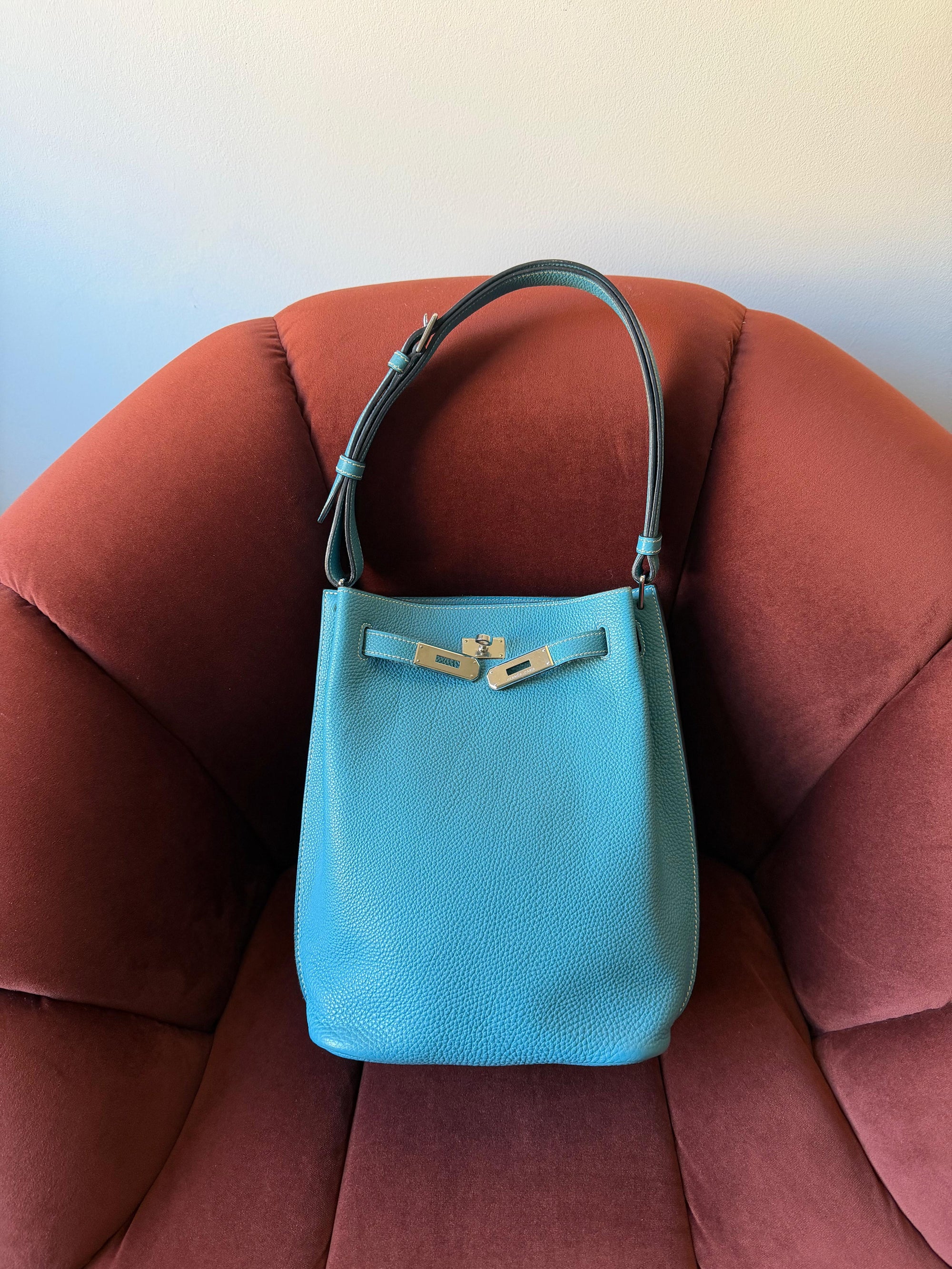 Hermès So Kelly 22 In Bleu Jean Togo (2008)