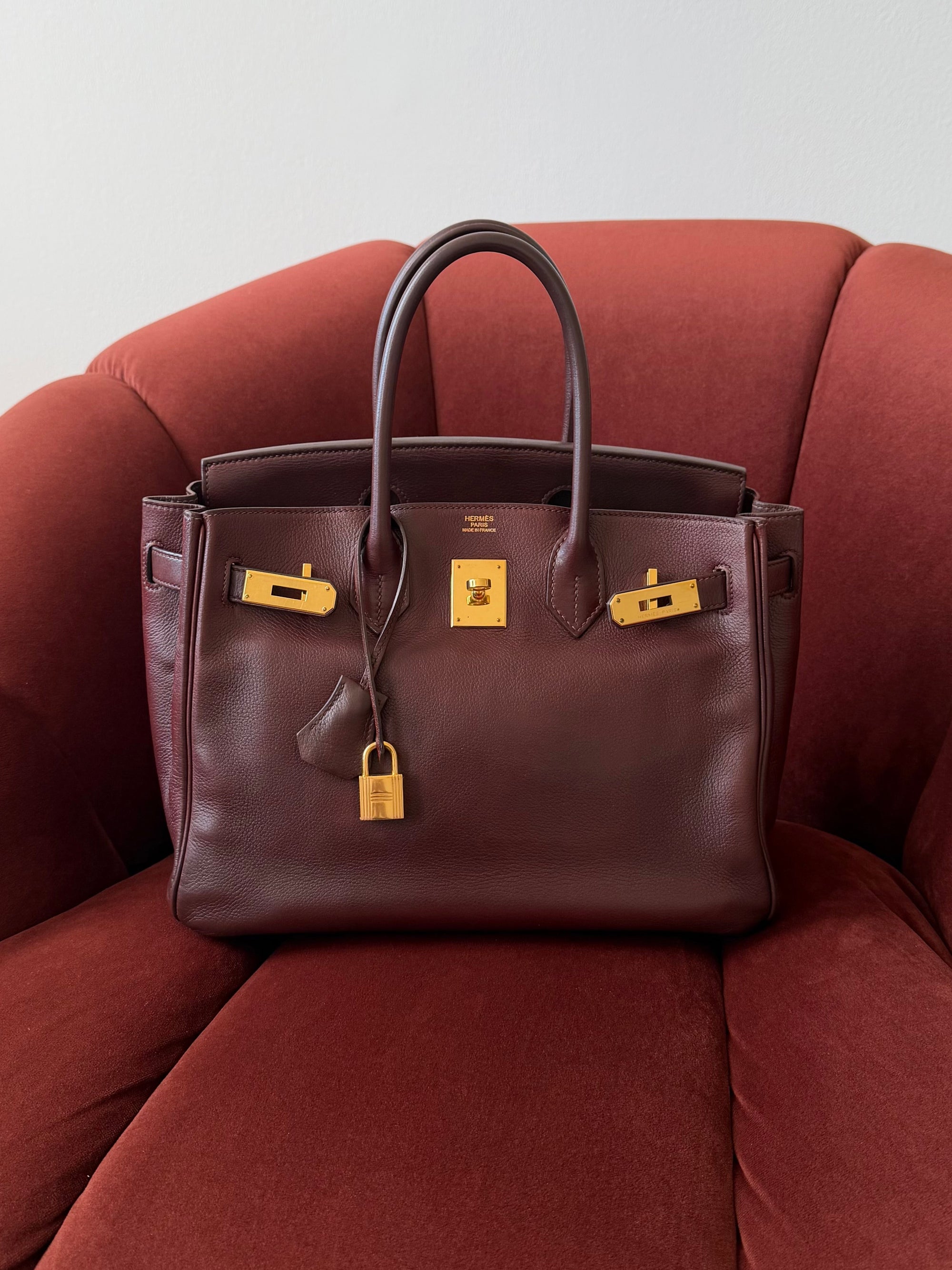 Hermès Birkin 30 In Havane Evergrain (2010)