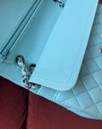 Chanel Medium Classic Double Flap In Tiffany Blue Lambskin (2019)