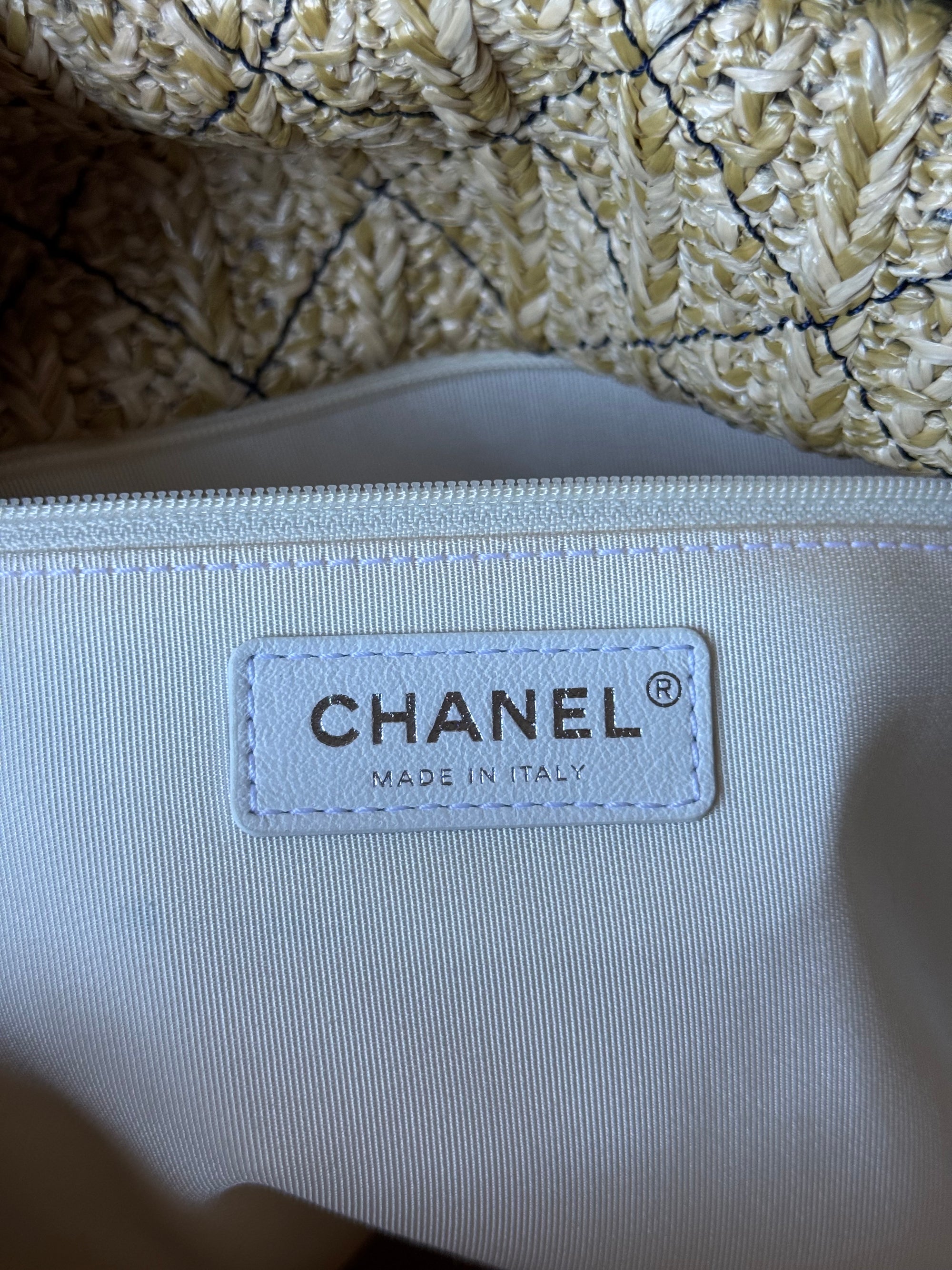 Chanel PVC Denim &amp; Raffia Tote (2019)