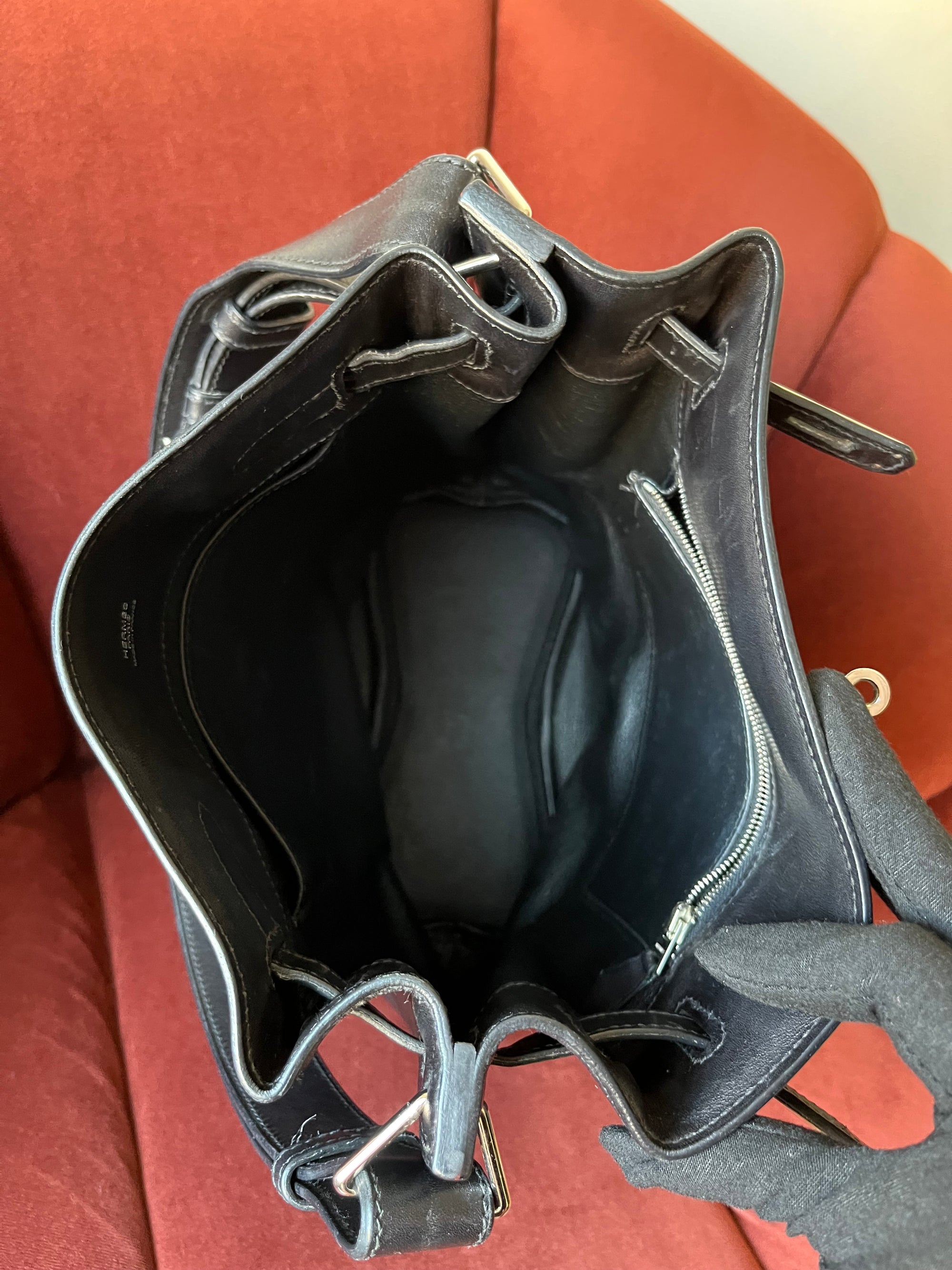 Hermès So Kelly 22 In Black Evercalf (2010)