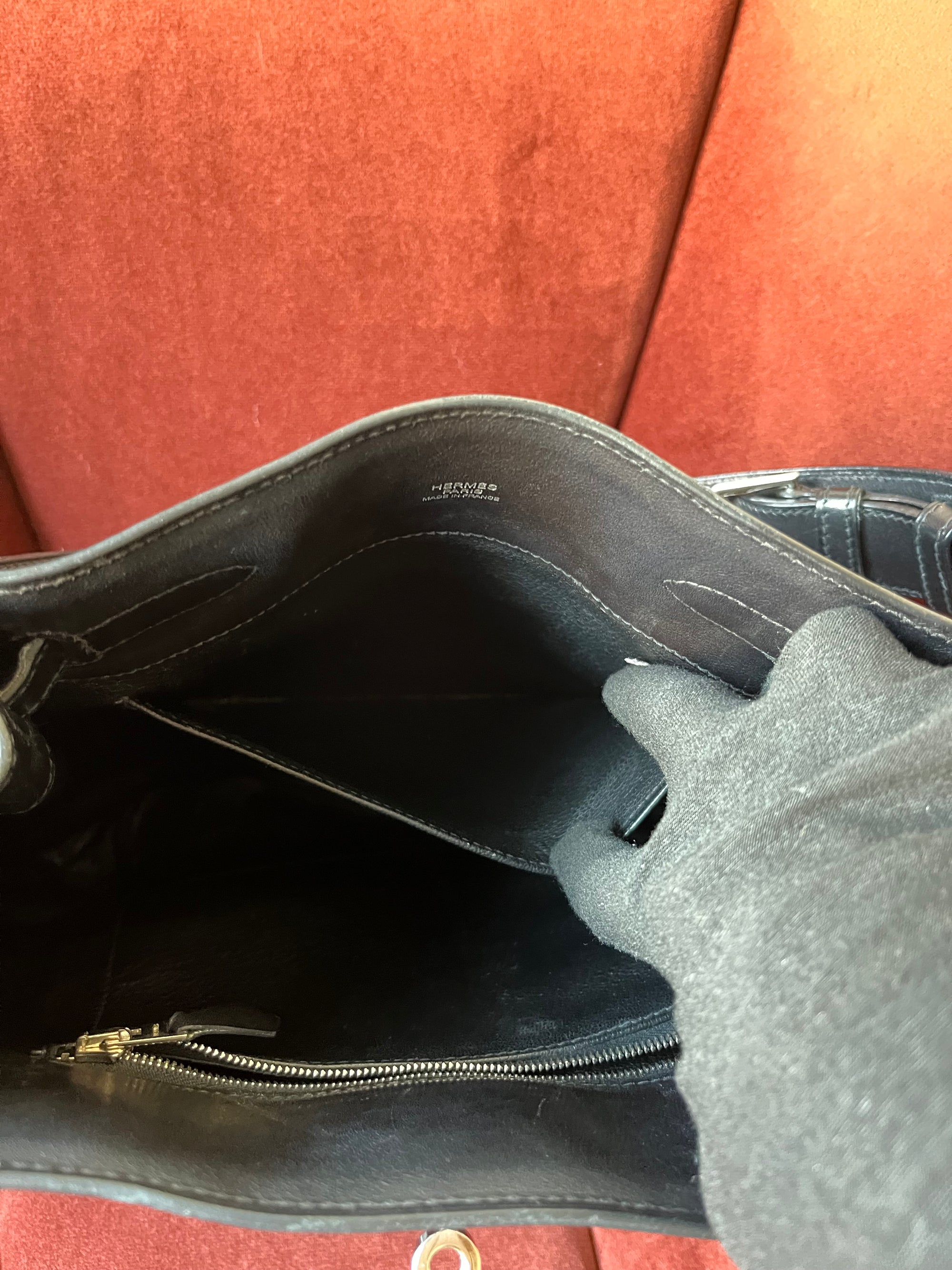 Hermès So Kelly 22 In Black Evercalf (2010)