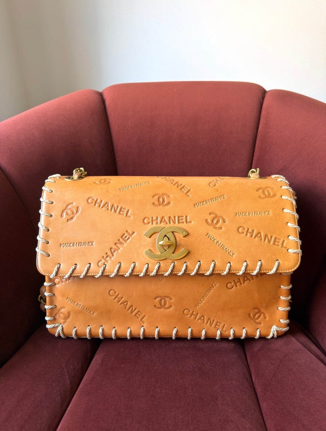 Chanel Vintage Jumbo Whipstitch Flap (1991-1994)