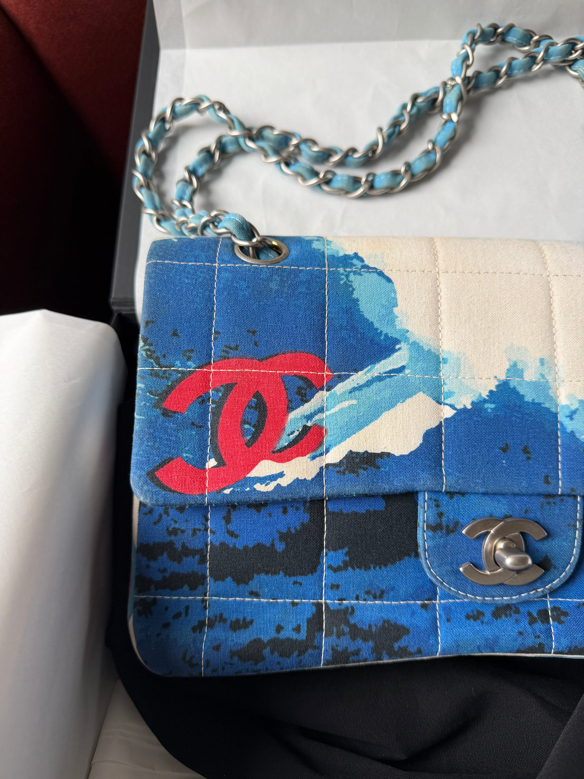 Chanel CC Beach Surf Line Flap (2002)