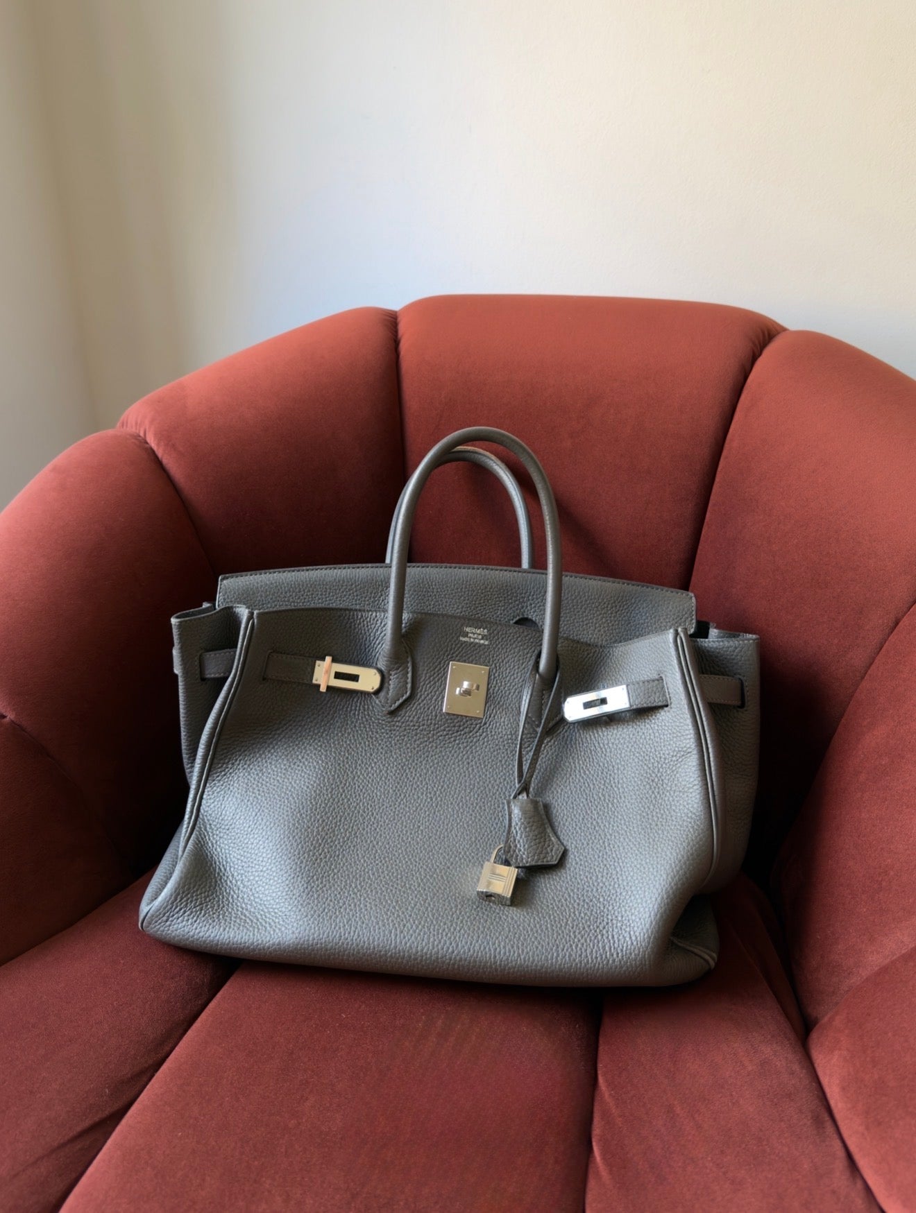 Hermès Birkin 35 In Etain Togo (2013)