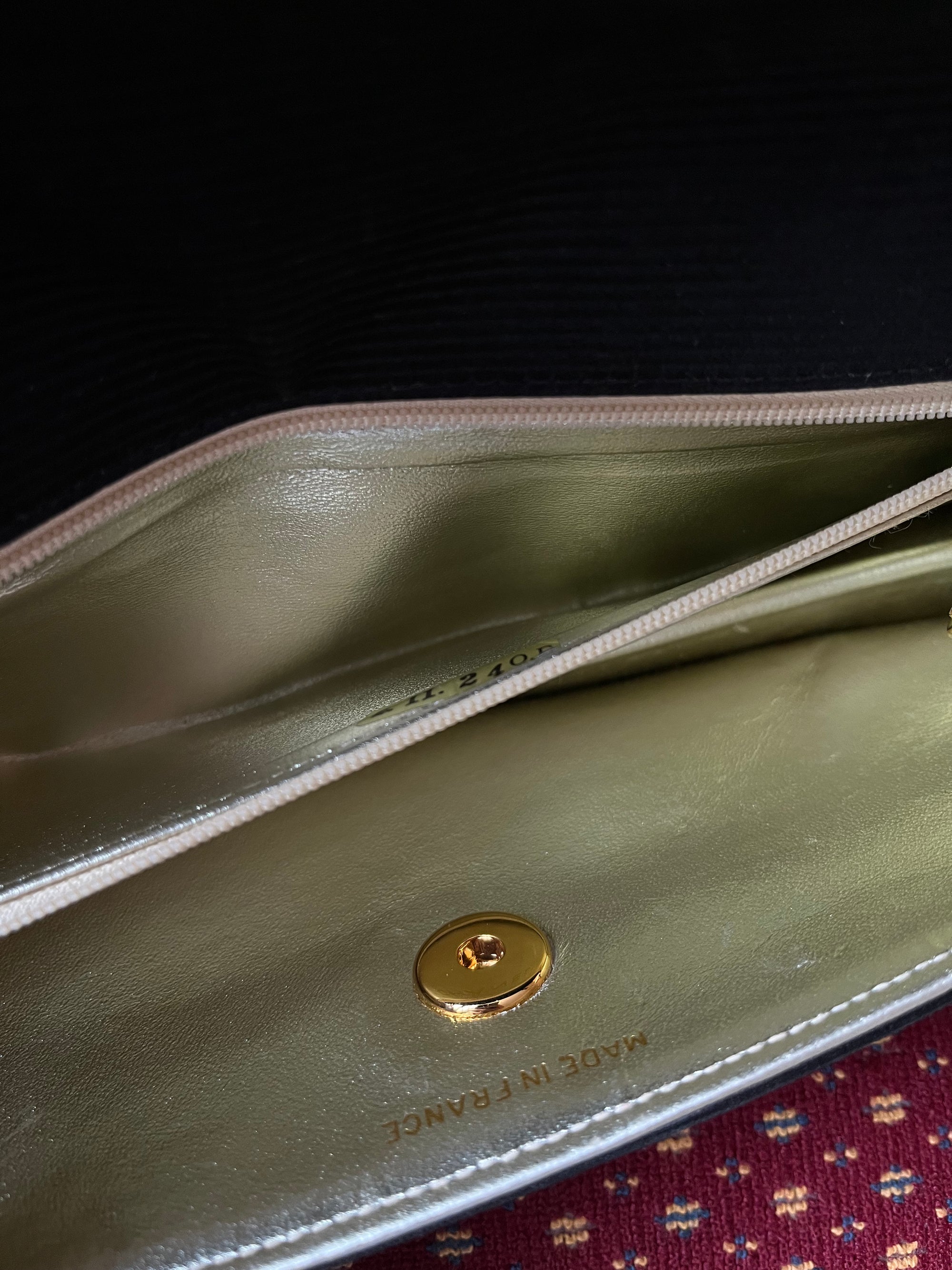 Chanel Vintage Satin Envelope Clutch (1991-1994)