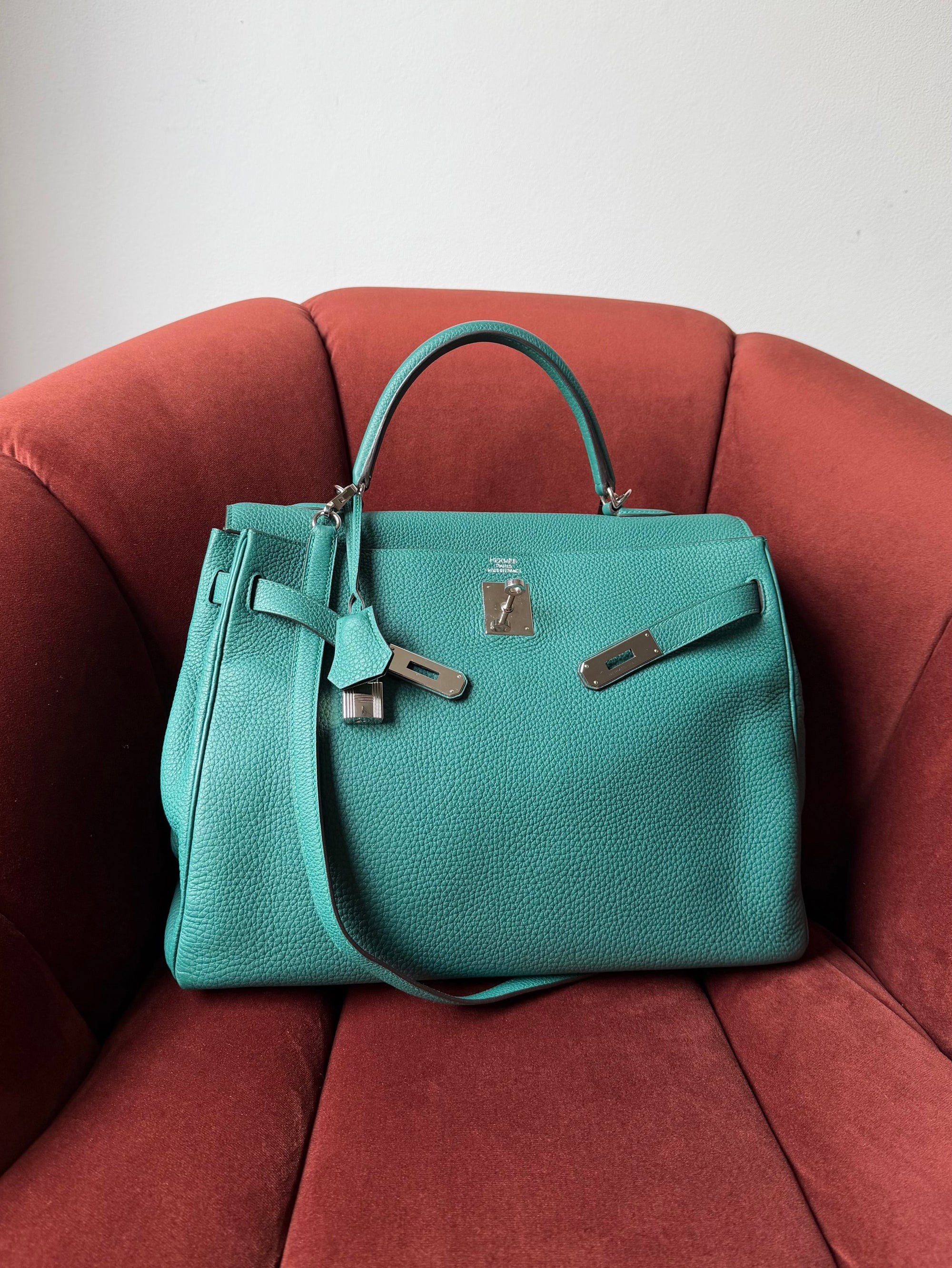 Hermès Kelly 35 In Malachite Togo (2013)