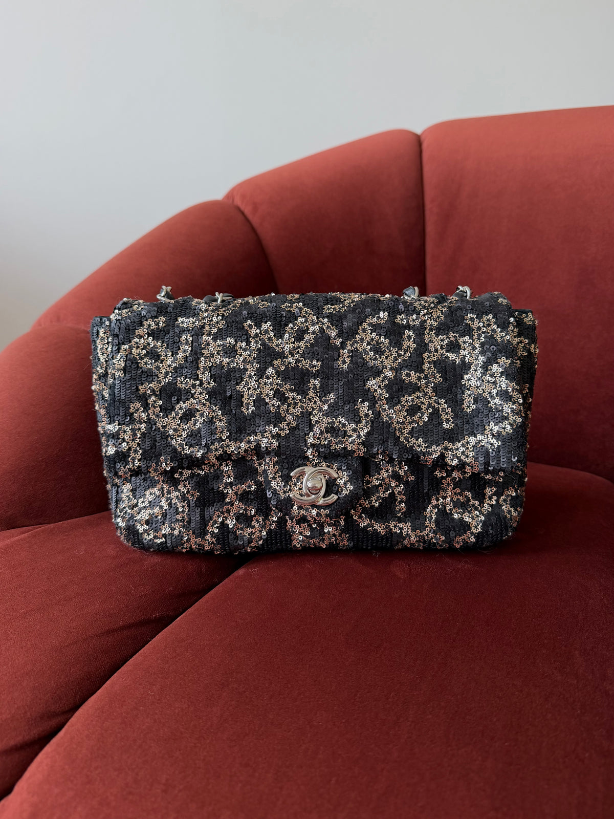 Chanel Sequin CC Medium Single Flap (2019)