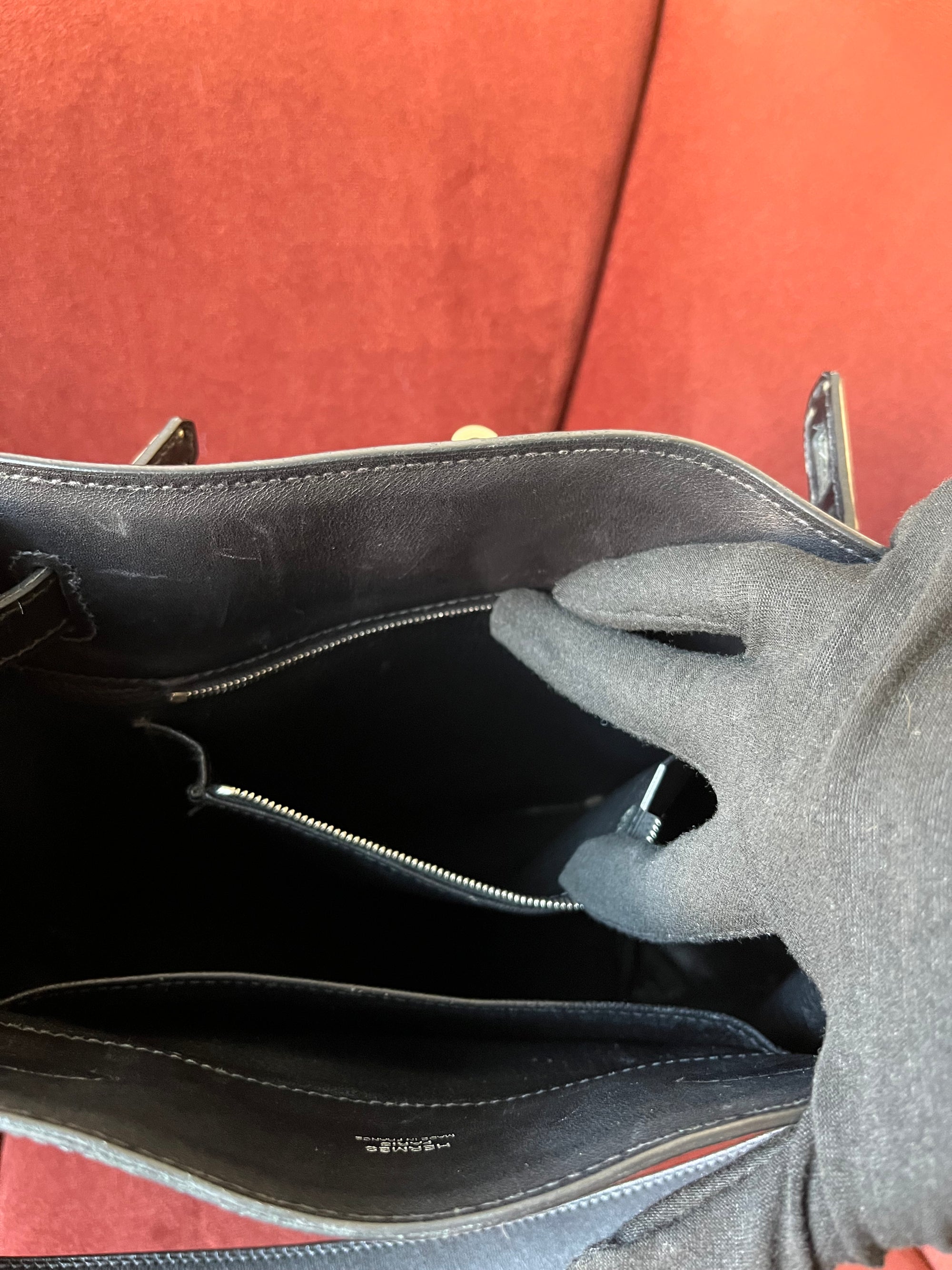 Hermès So Kelly 22 In Black Evercalf (2010)
