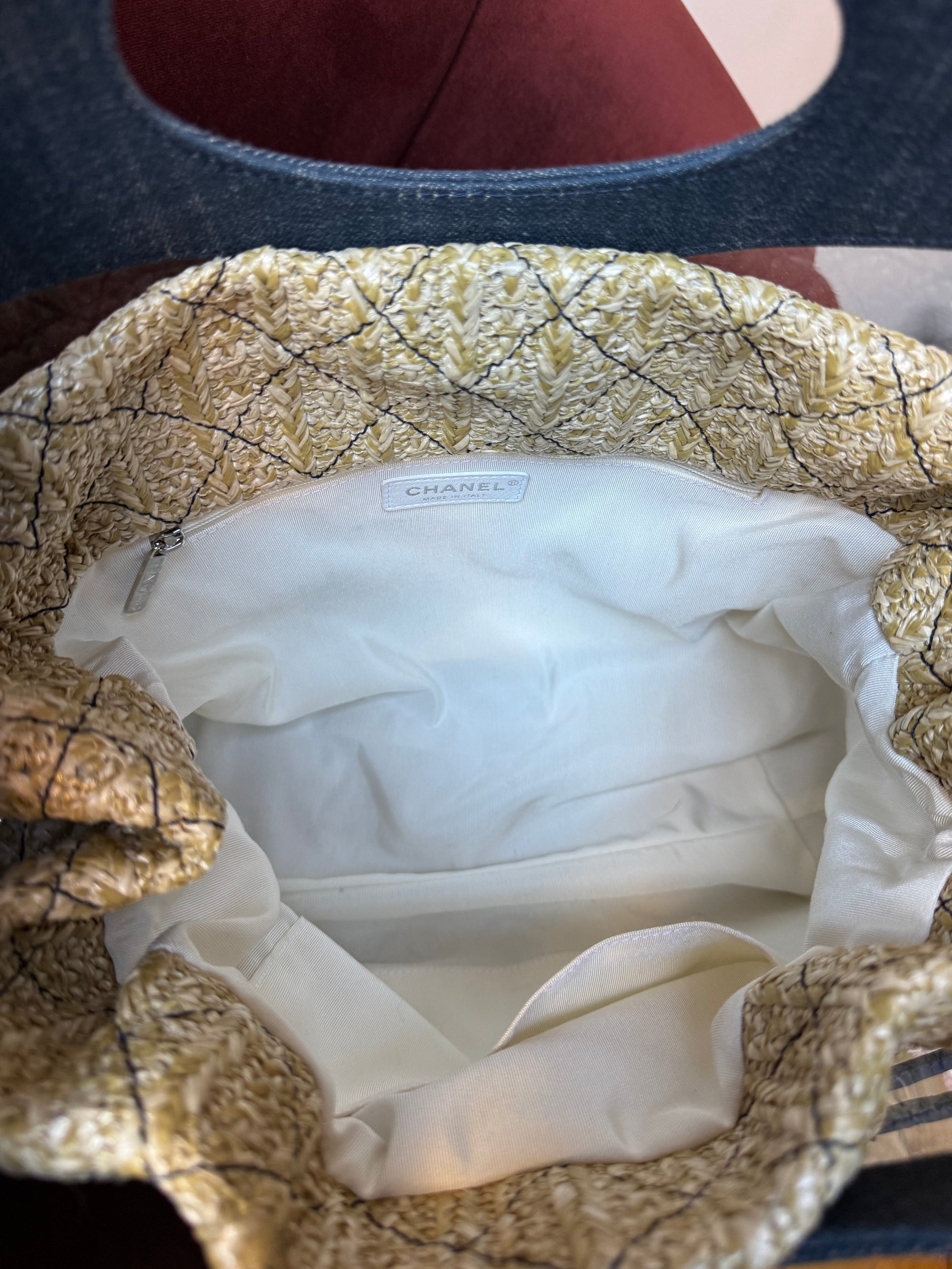Chanel PVC Denim &amp; Raffia Tote (2019)