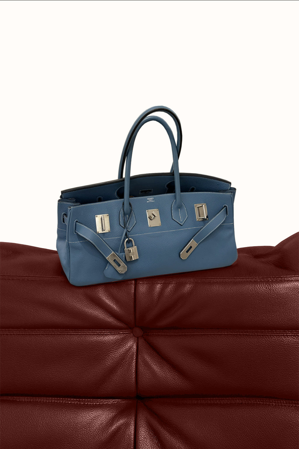 Hermès JPG Shoulder Birkin 42 In Bleu Jean Clemence (2009)