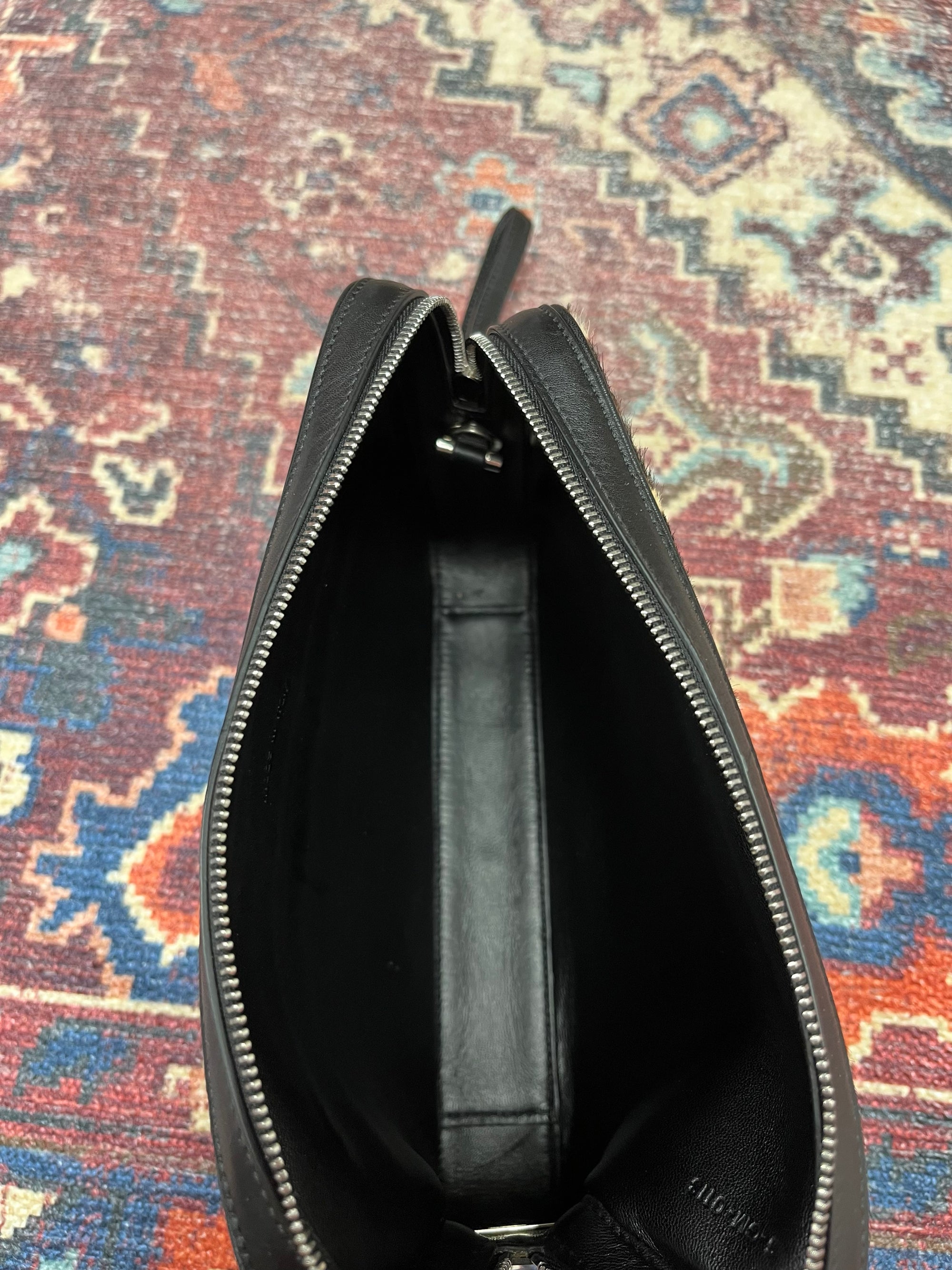 Celine by Phoebe Philo Leopard Print Calf hair Clutch