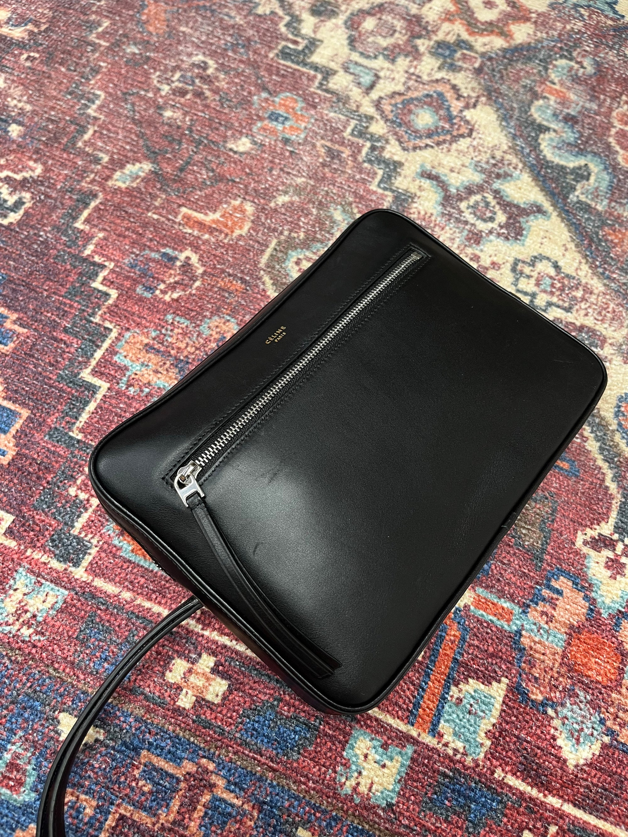 Celine by Phoebe Philo Leopard Print Calf hair Clutch