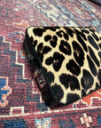 Celine by Phoebe Philo Leopard Print Calf hair Clutch