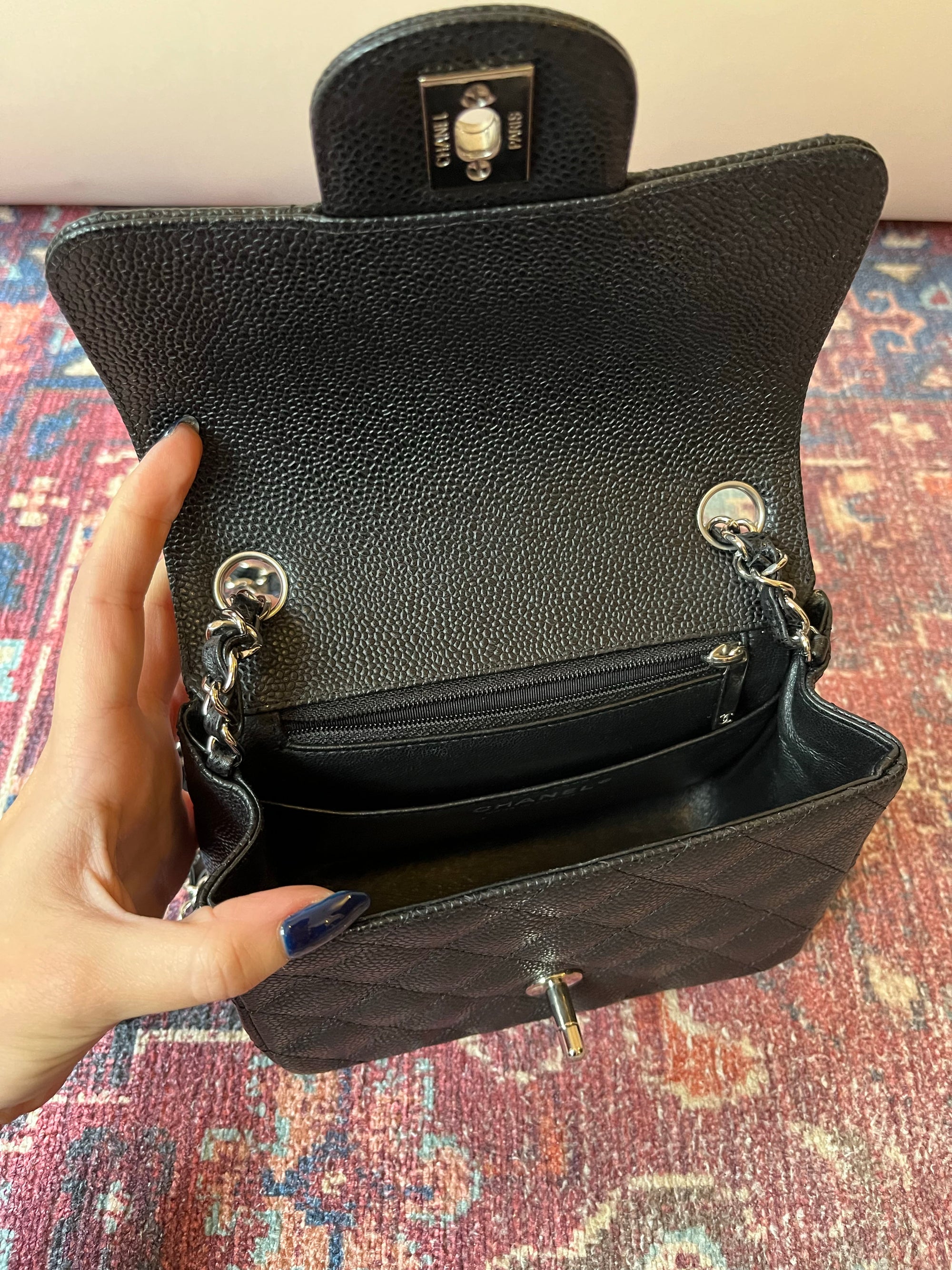 Chanel Mini Square Caviar Flap (2009-10)