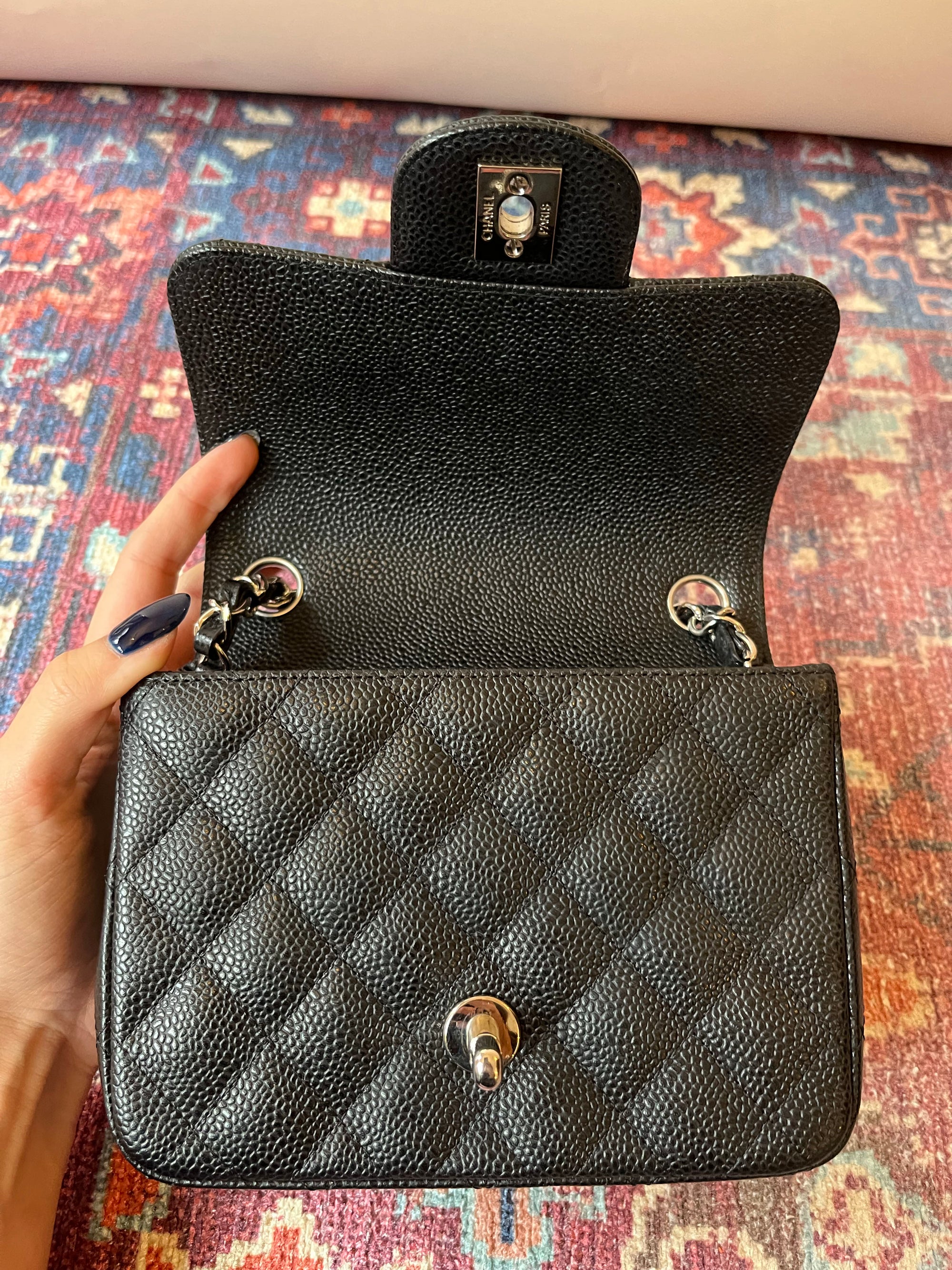Chanel Mini Square Caviar Flap (2009-10)