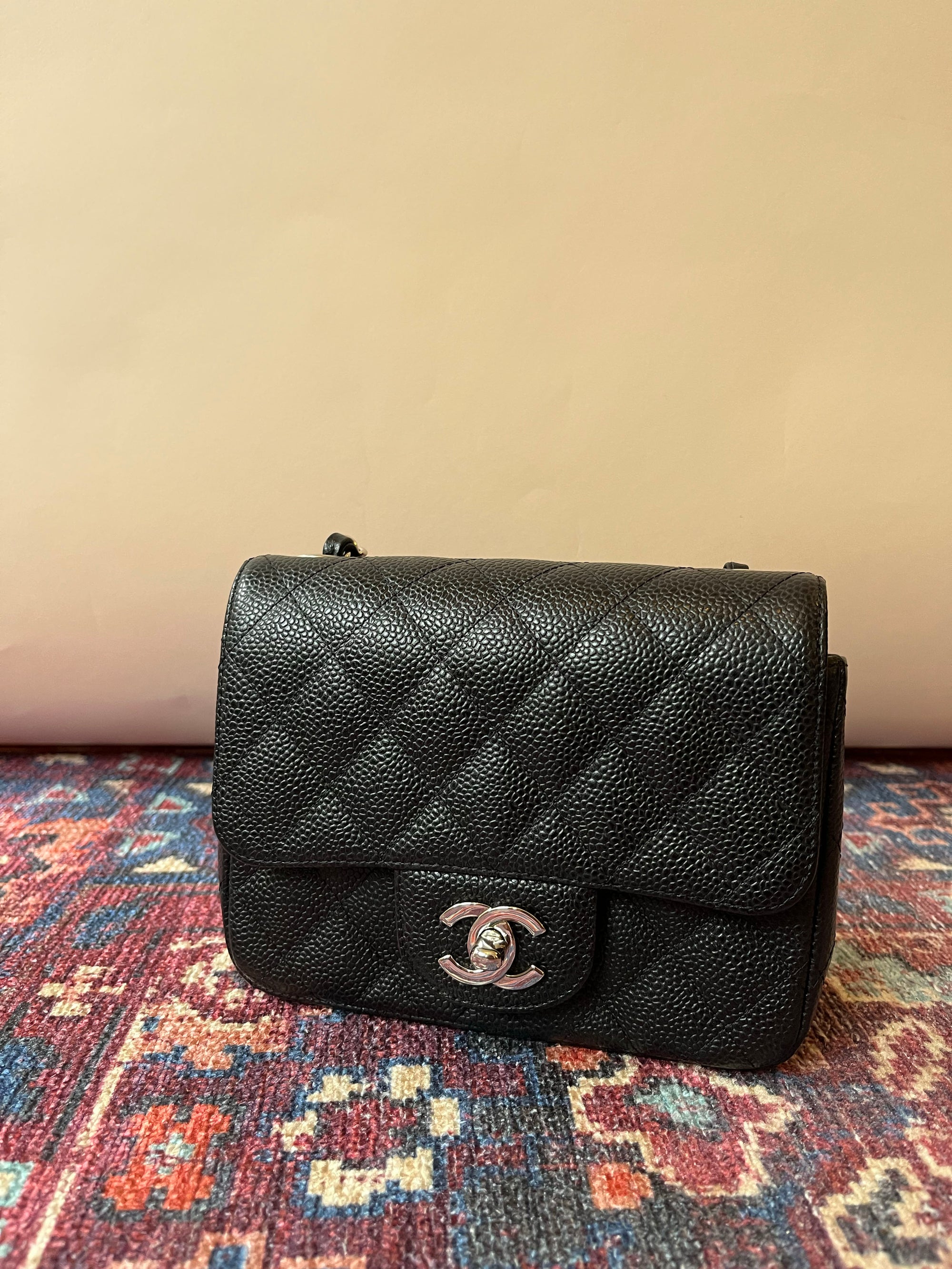 Chanel Mini Square Caviar Flap (2009-10)