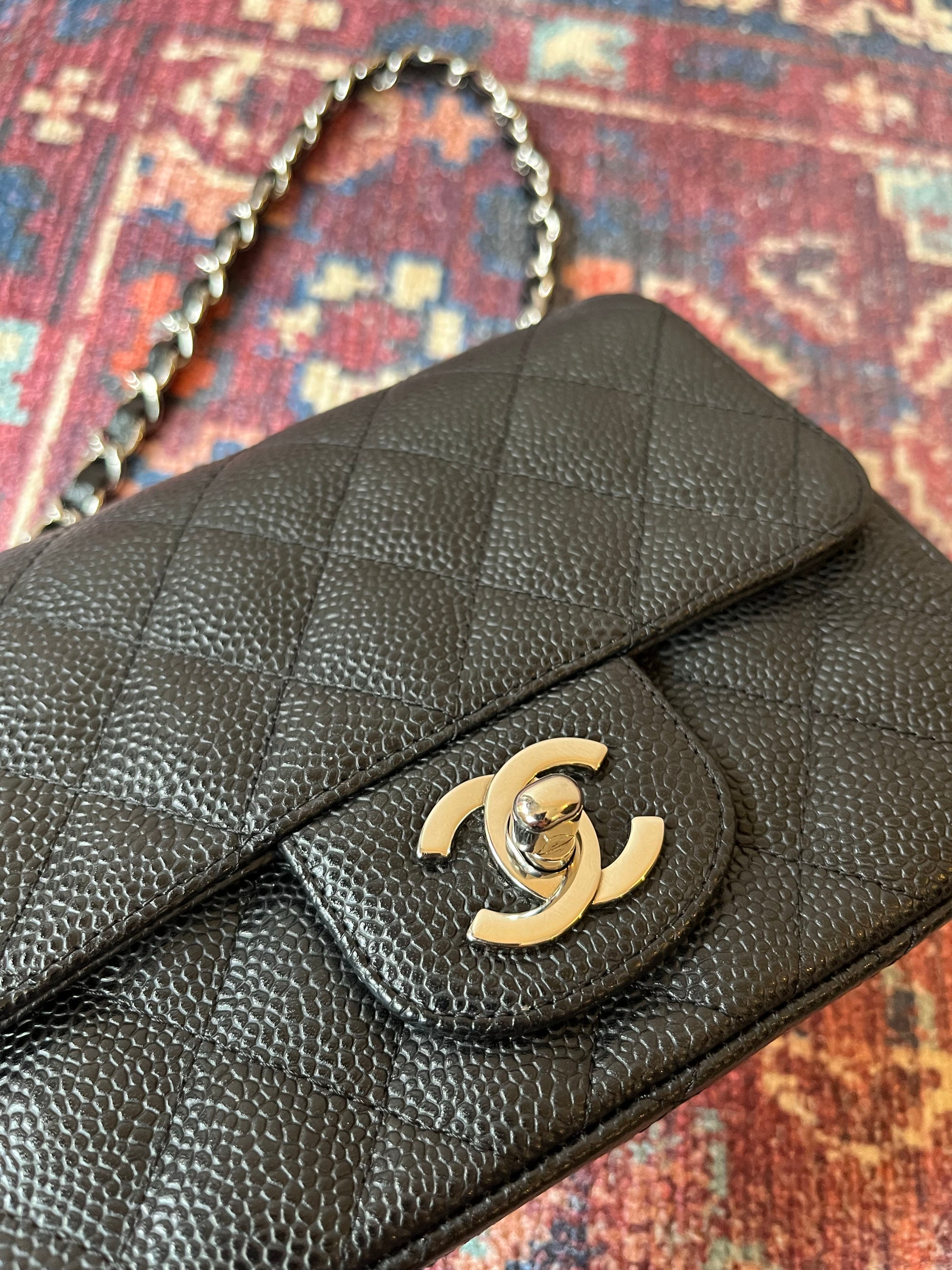 Chanel Mini Square Caviar Flap (2009-10)