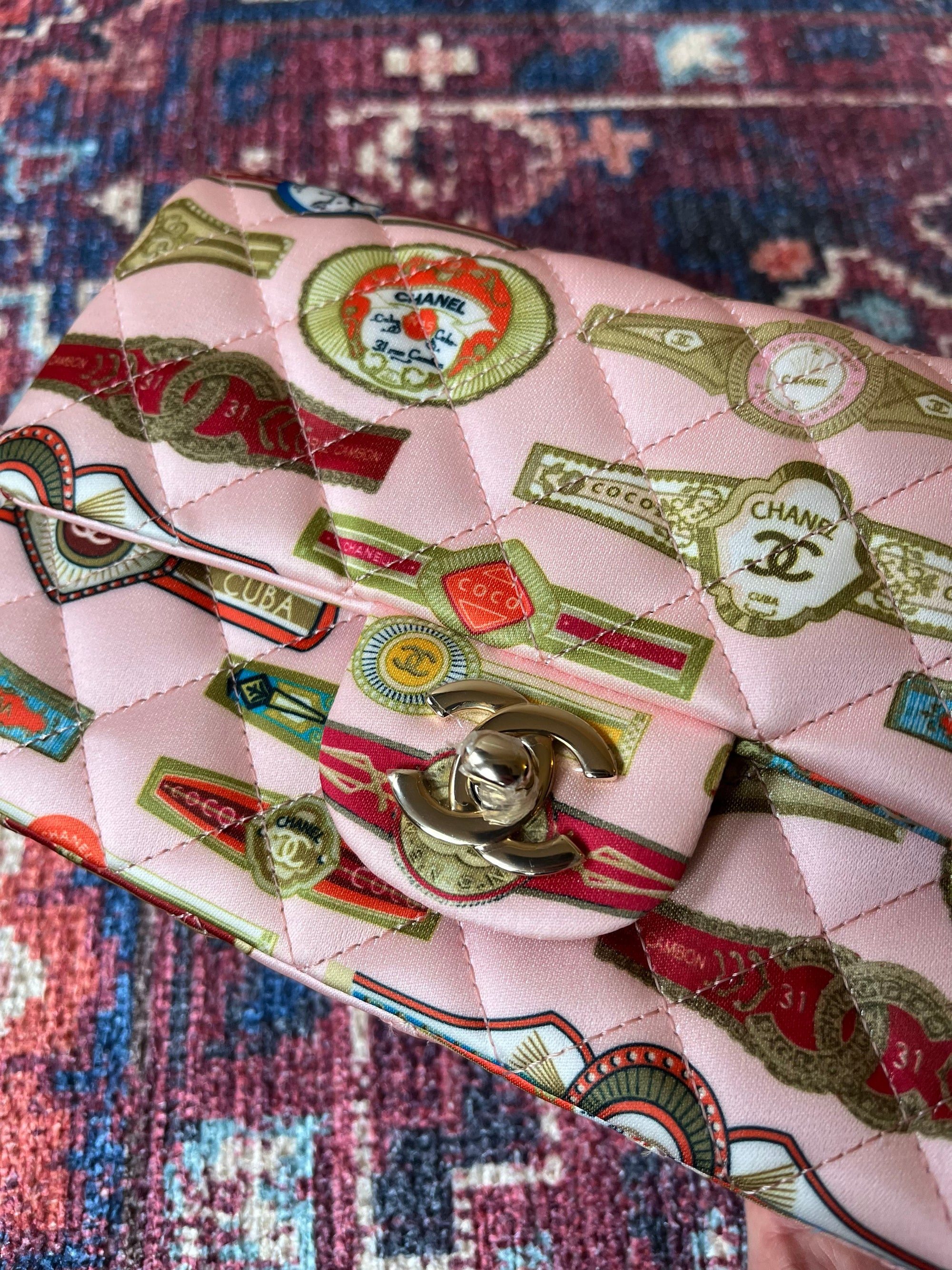 Chanel Mini Rectangular Satin Cuba Flap (2017)