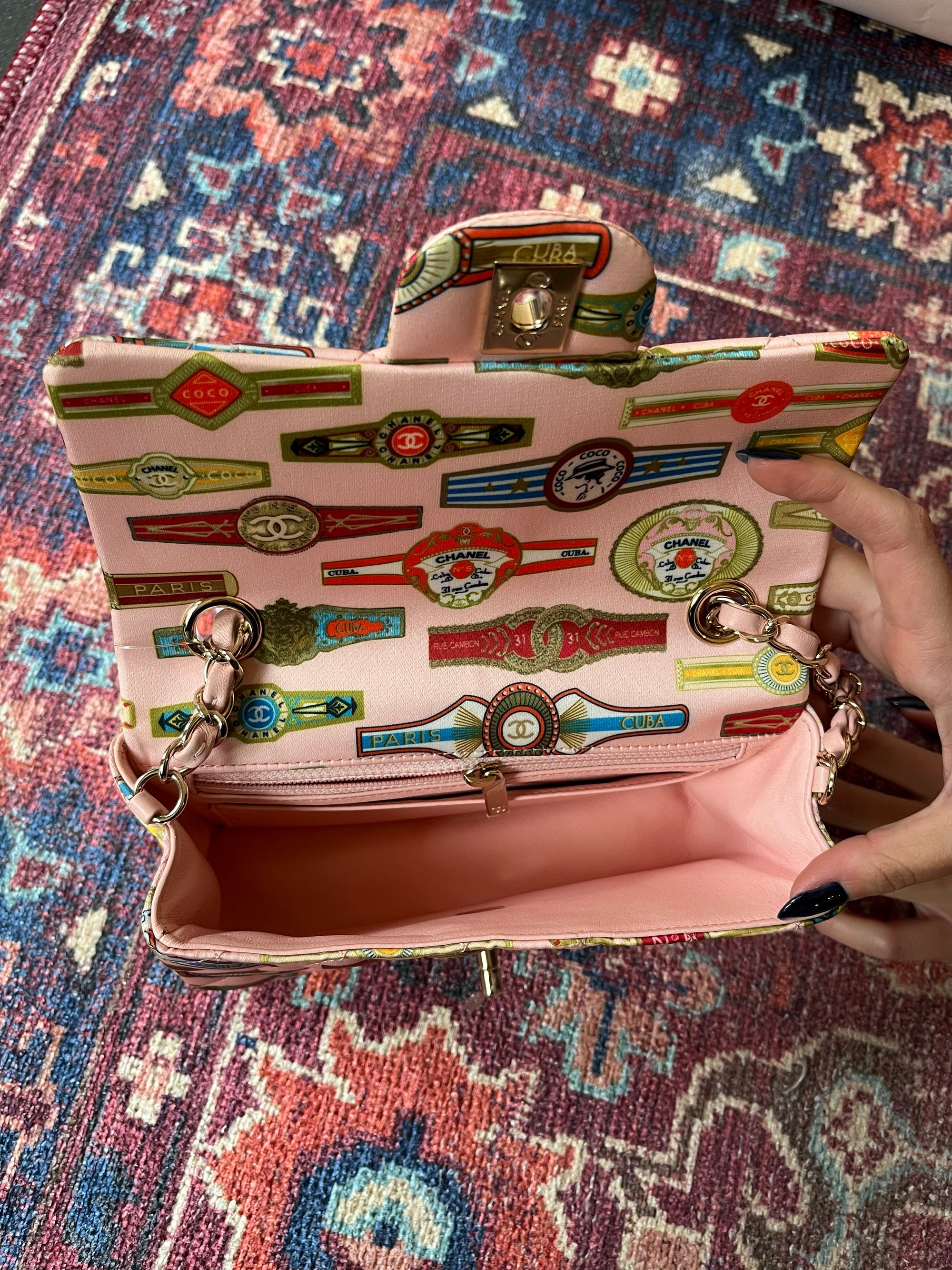 Chanel Mini Rectangular Satin Cuba Flap (2017)