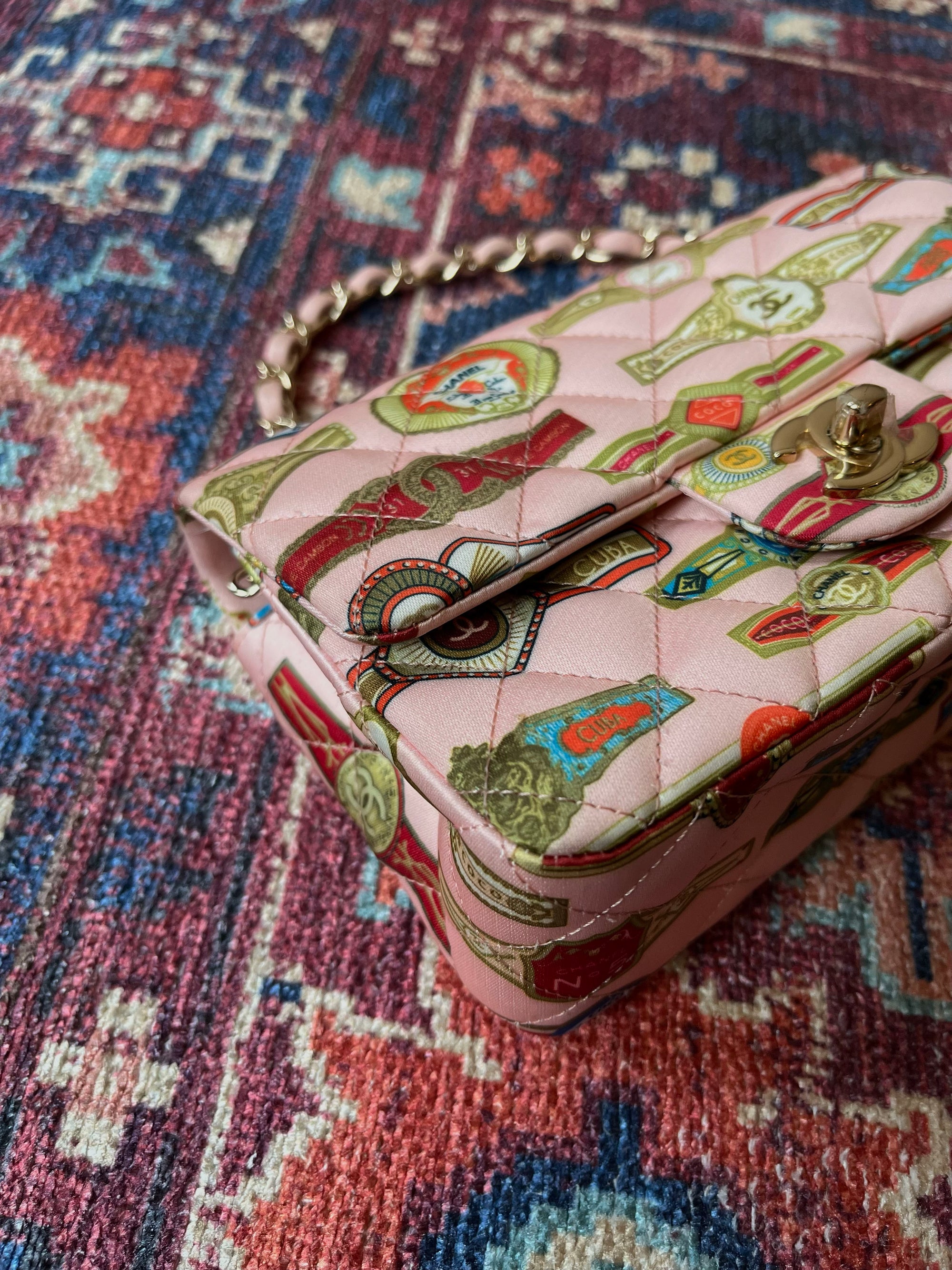 Chanel Mini Rectangular Satin Cuba Flap (2017)