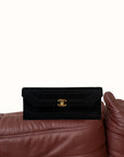 Chanel Vintage Satin Envelope Clutch (1991-1994)