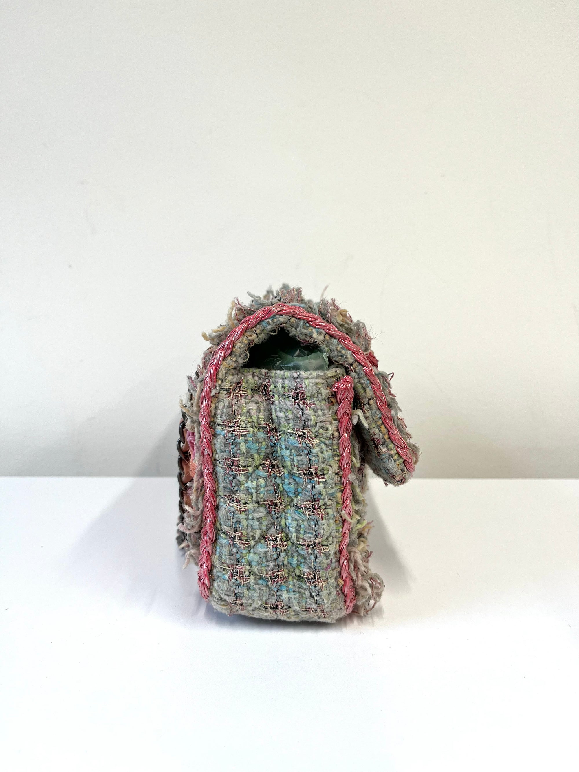 Chanel Multicolour Braided Tweed &amp; Ribbon Classic Flap (2014)