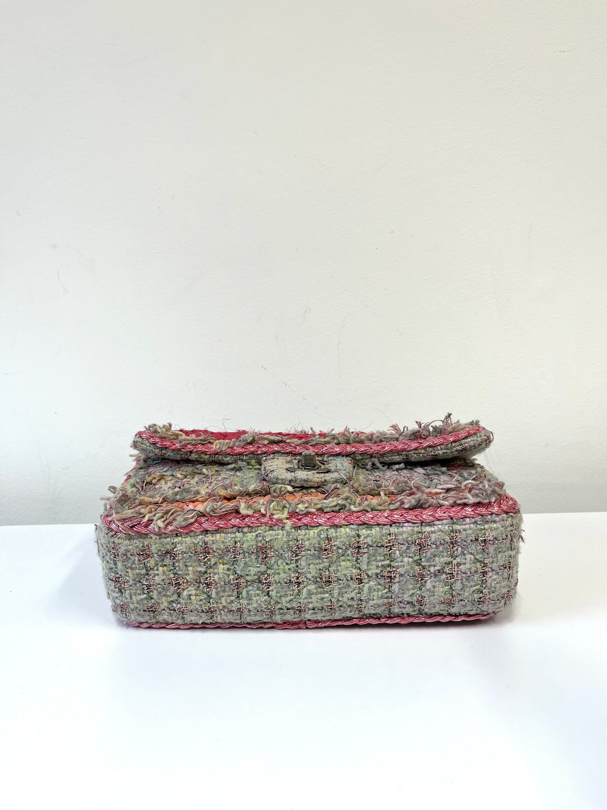 Chanel Multicolour Braided Tweed &amp; Ribbon Classic Flap (2014)