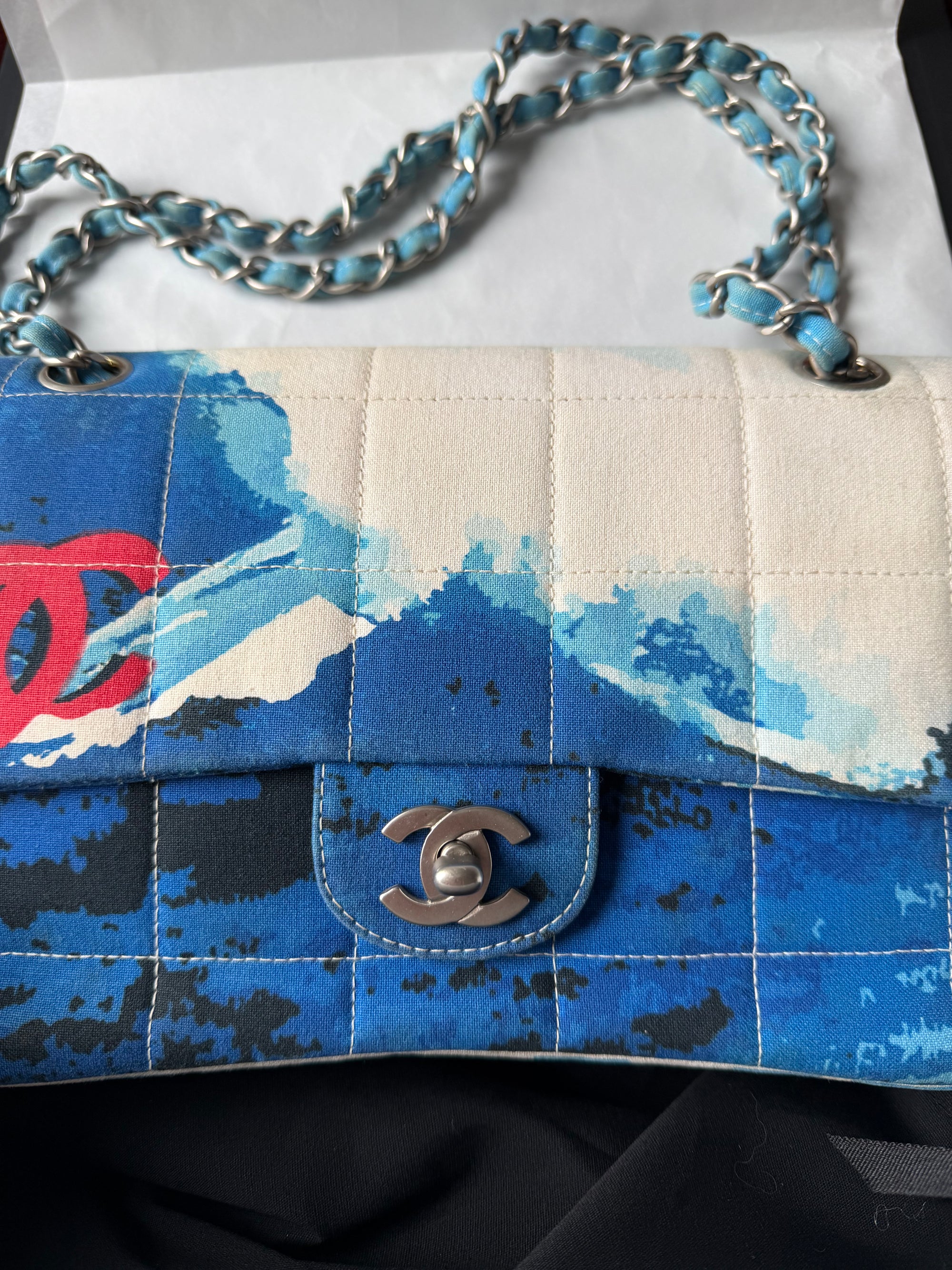 Chanel CC Beach Surf Line Flap (2002)