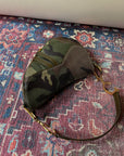Vintage Dior Camouflage Saddle Bag