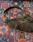 Vintage Dior Camouflage Saddle Bag
