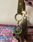 Vintage Dior Camouflage Saddle Bag