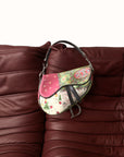 Vintage Dior Silk Paisley Saddle Bag