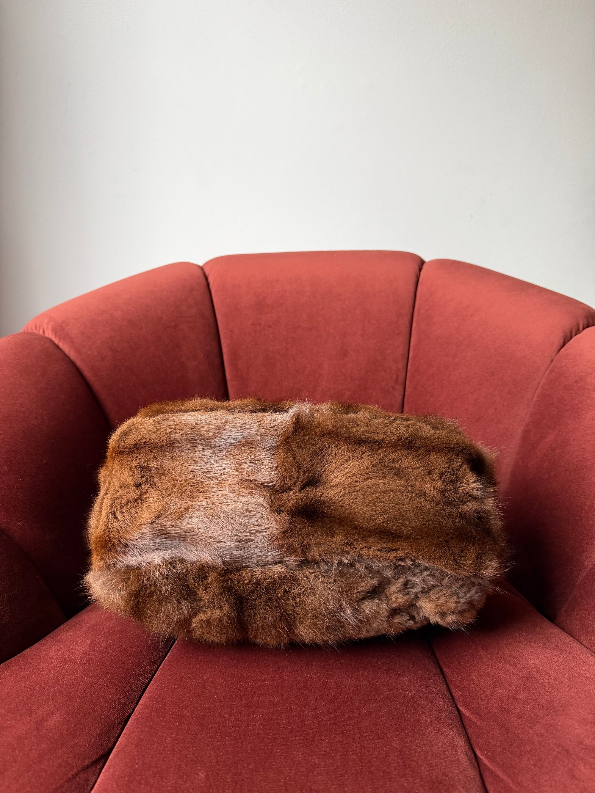 Fendi Vintage Mink &amp; Python Mama Baguette