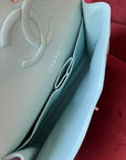 Chanel Medium Classic Double Flap In Tiffany Blue Lambskin (2019)