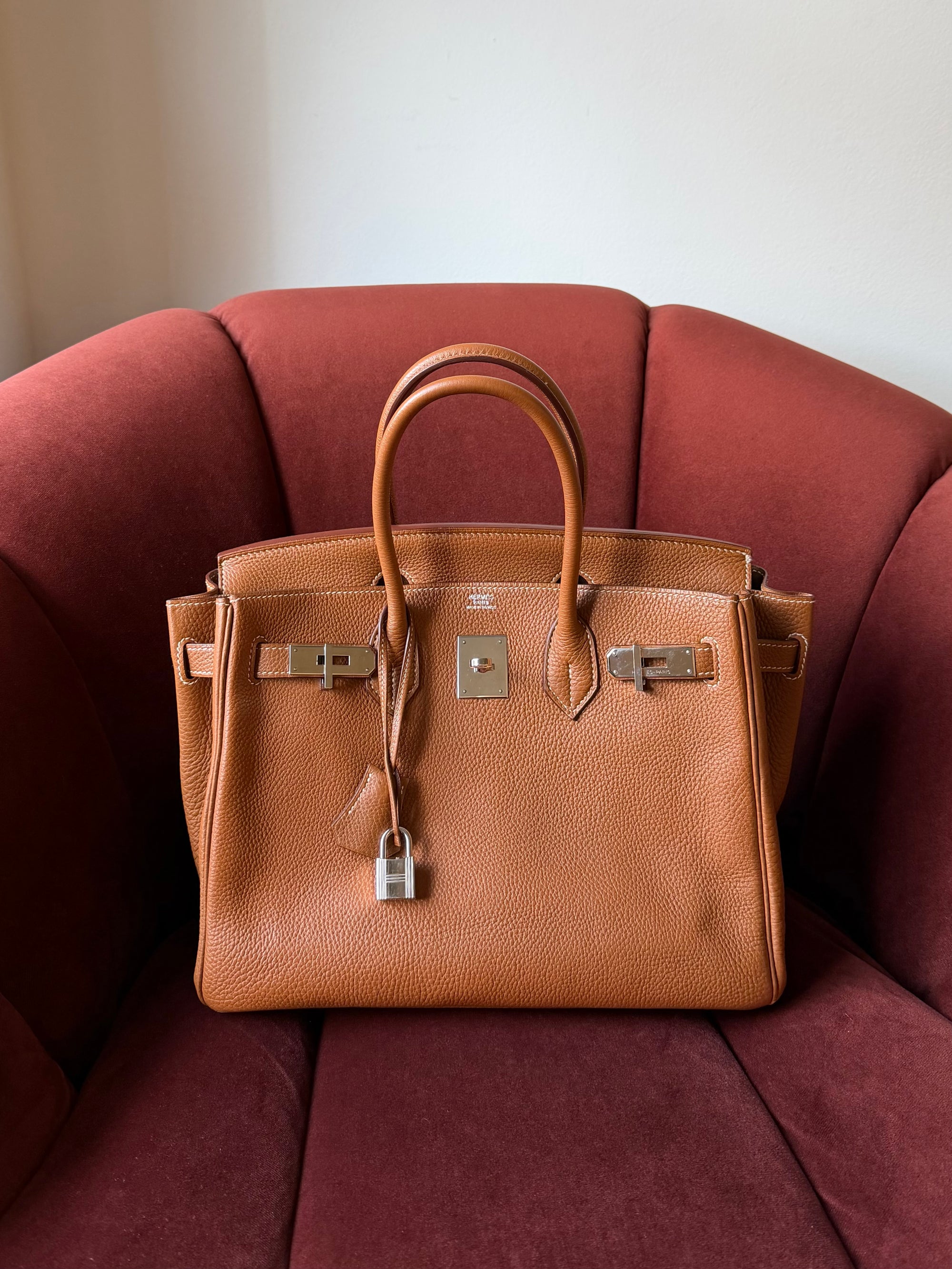 Hermès Birkin 30 In Gold Togo (2007)
