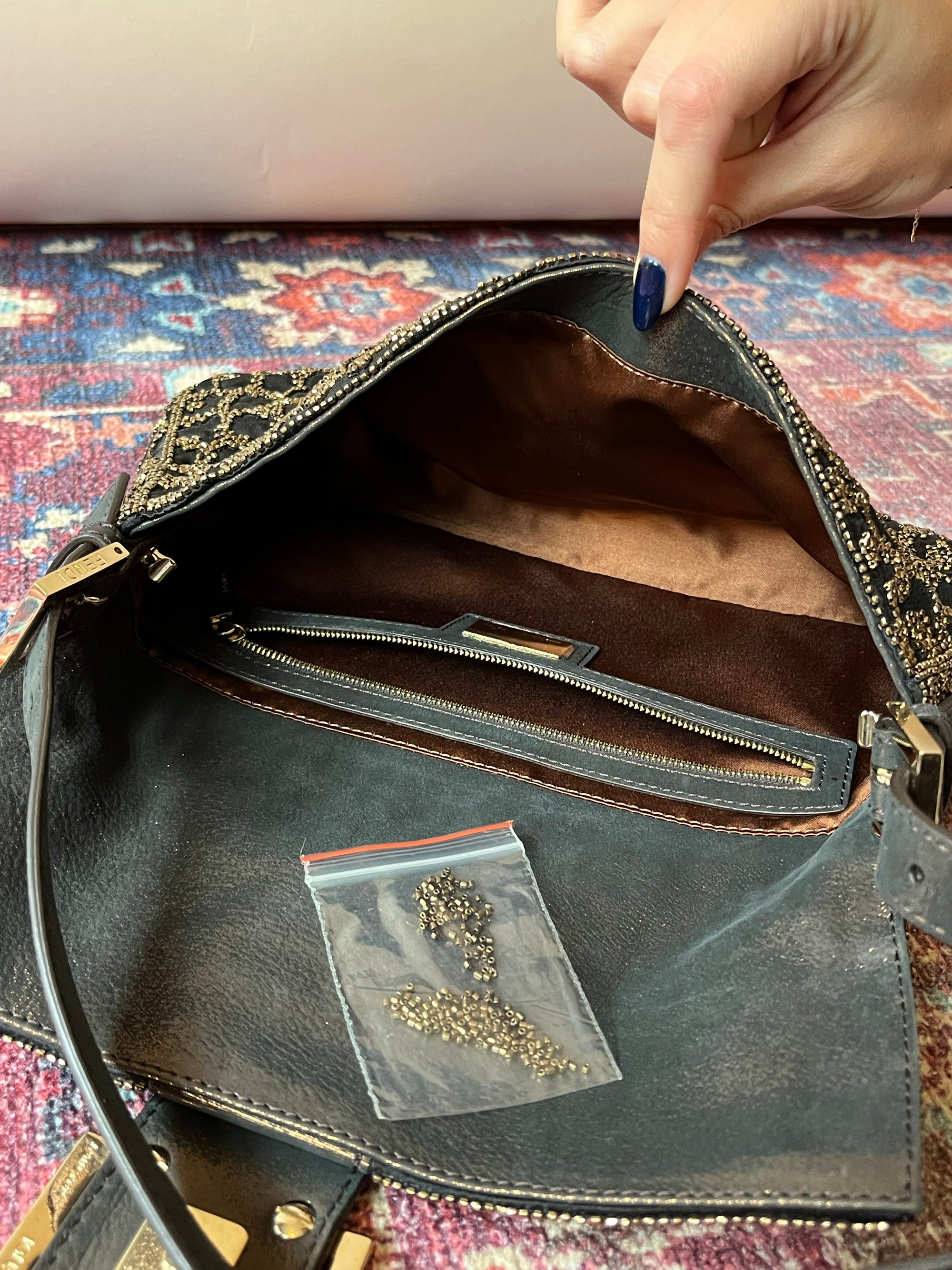 Fendi Beaded Leopard Baguette (2011)