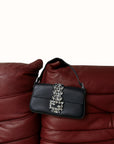 Fendi Embellished Leather Baguette