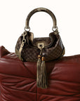 Gucci Vintage Monogram Metallic Indy Hobo