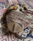 Gucci Vintage Monogram Metallic Indy Hobo