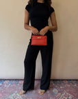 Hermès Kelly Pochette In Capucine Swift Leather (2015)