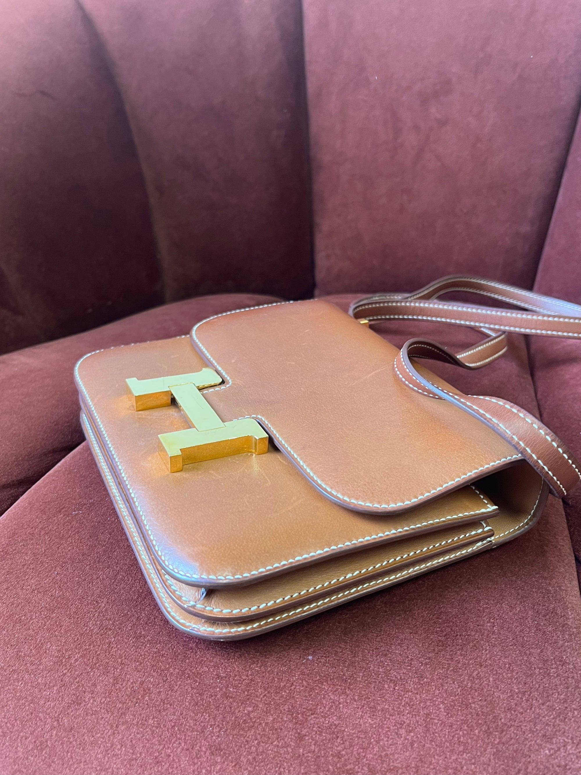 Hermès Constance 18 In Fauve Barenia (2019)
