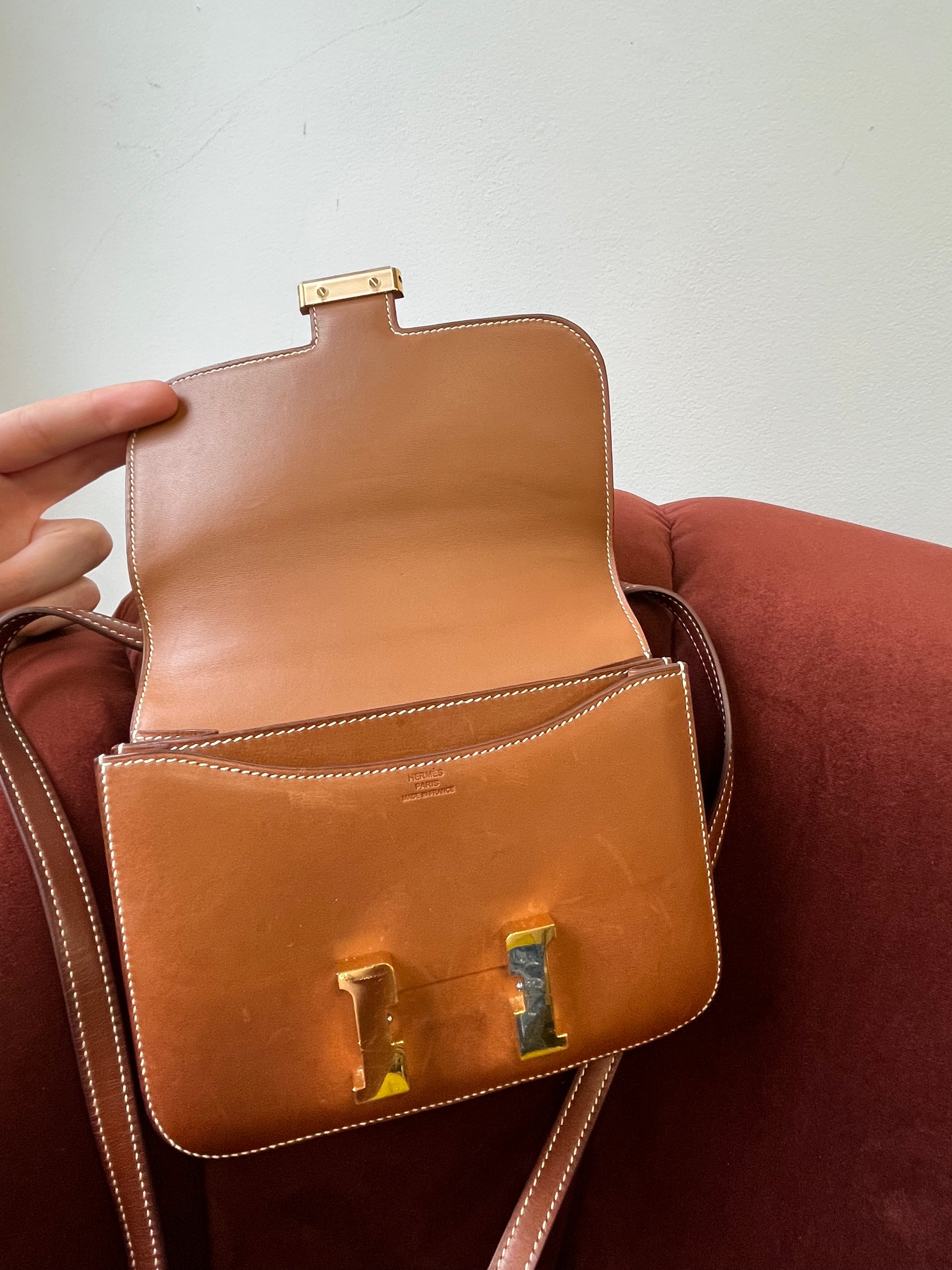 Hermès Constance 18 In Fauve Barenia (2019)